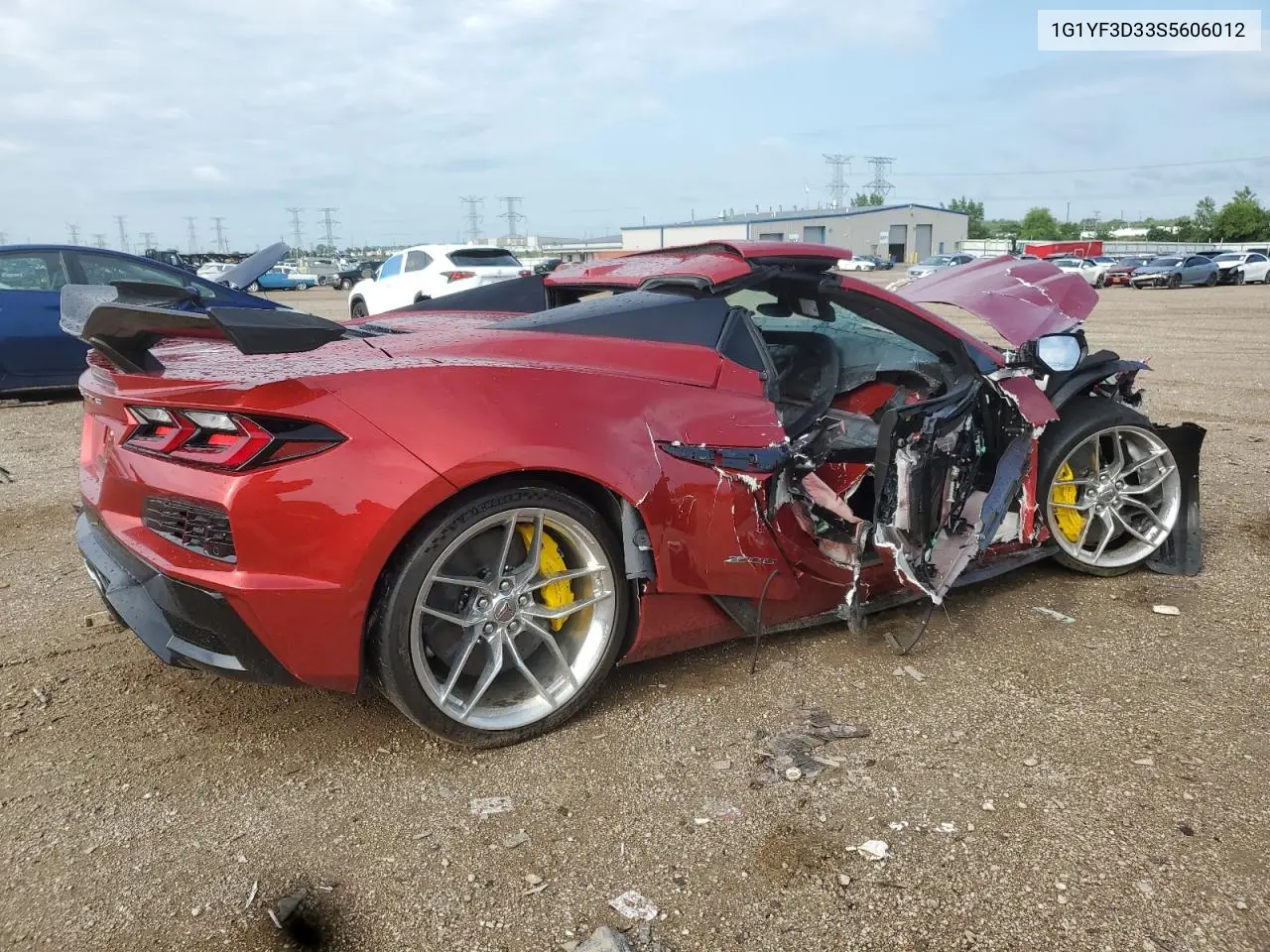 2025 Chevrolet Corvette Z06 3Lz VIN: 1G1YF3D33S5606012 Lot: 61483275