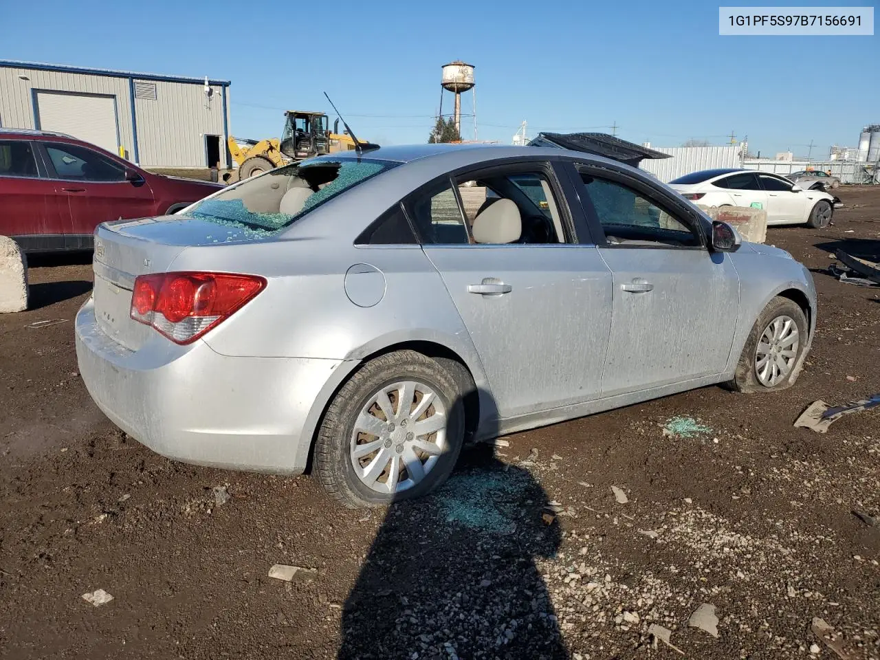2011 Chevrolet Cruze Lt VIN: 1G1PF5S97B7156691 Lot: 46843725