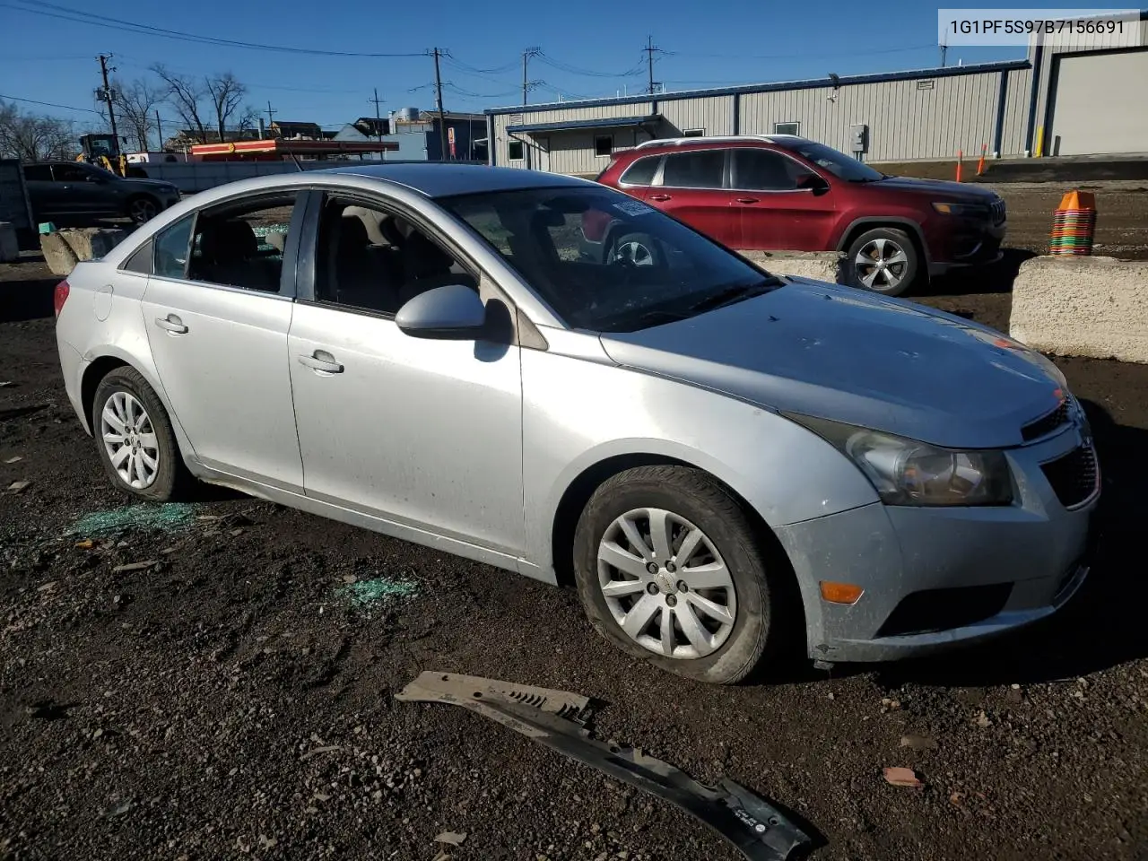 2011 Chevrolet Cruze Lt VIN: 1G1PF5S97B7156691 Lot: 46843725