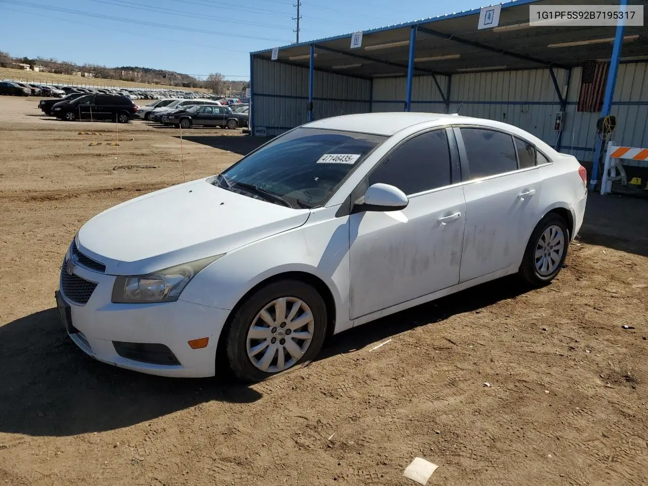 2011 Chevrolet Cruze Lt VIN: 1G1PF5S92B7195317 Lot: 47146435