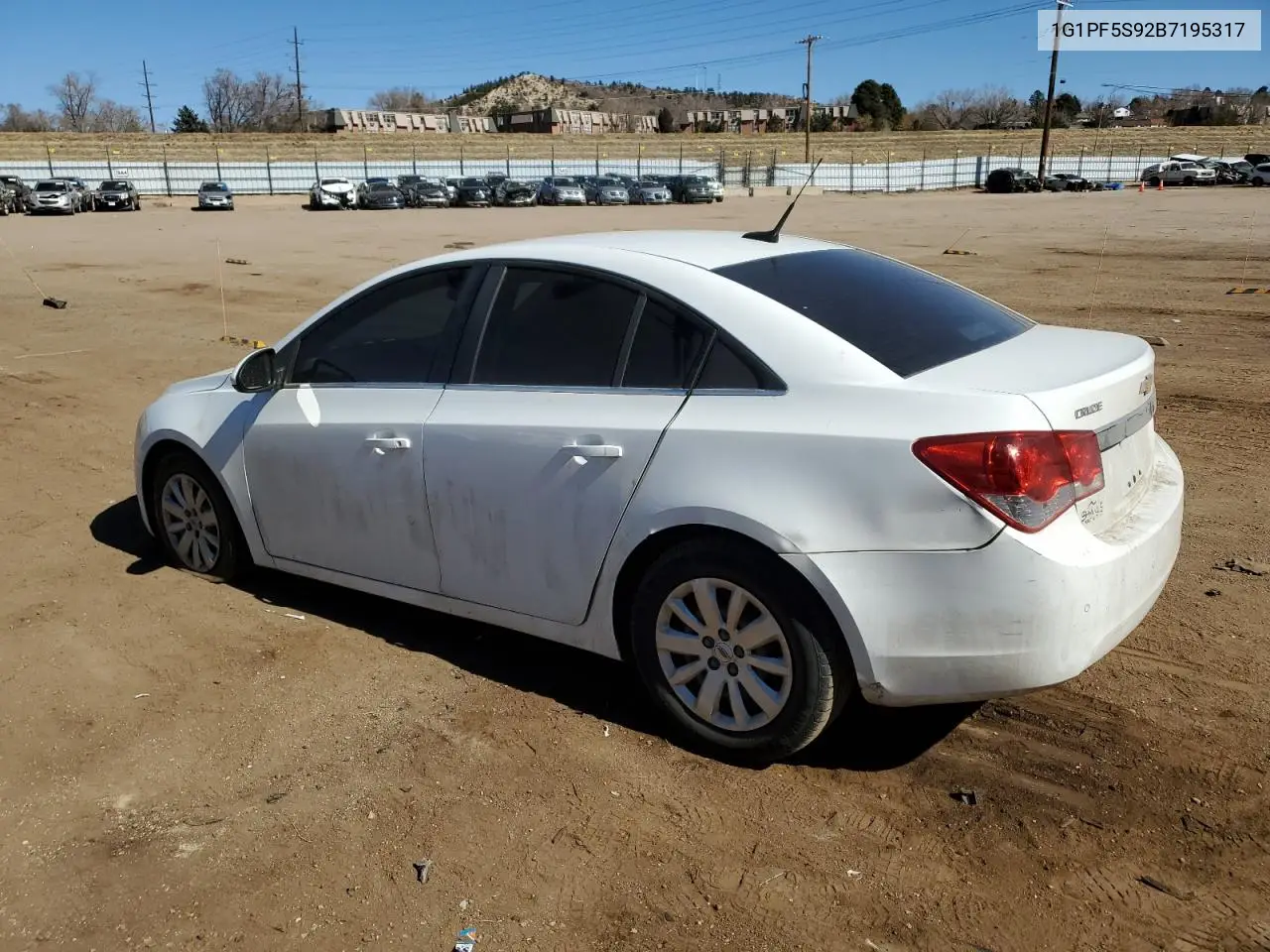 2011 Chevrolet Cruze Lt VIN: 1G1PF5S92B7195317 Lot: 47146435