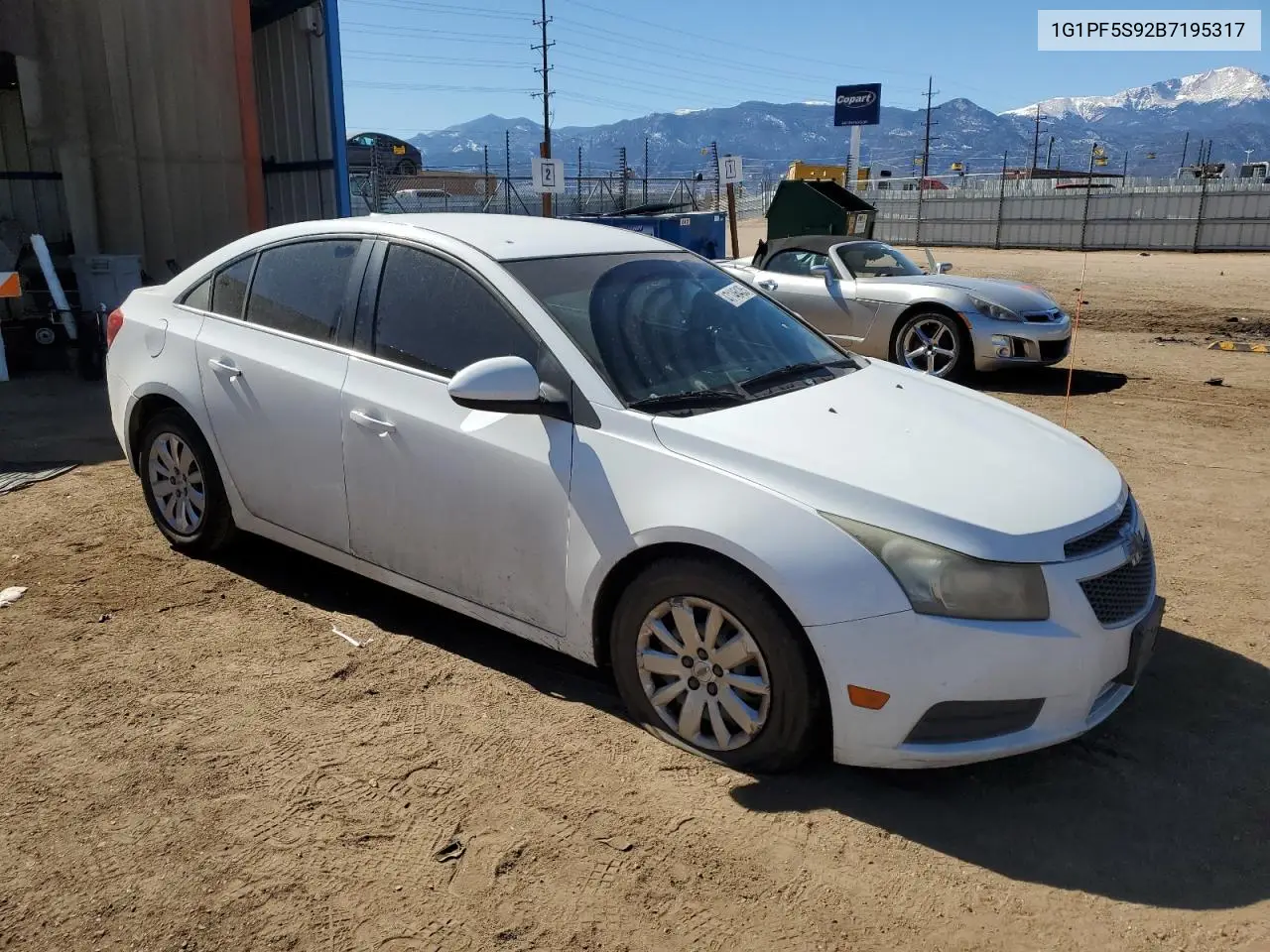 2011 Chevrolet Cruze Lt VIN: 1G1PF5S92B7195317 Lot: 47146435