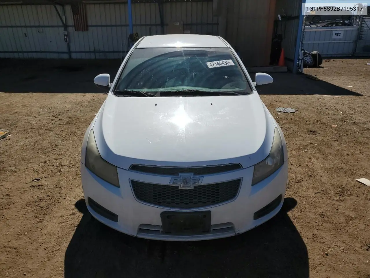 2011 Chevrolet Cruze Lt VIN: 1G1PF5S92B7195317 Lot: 47146435