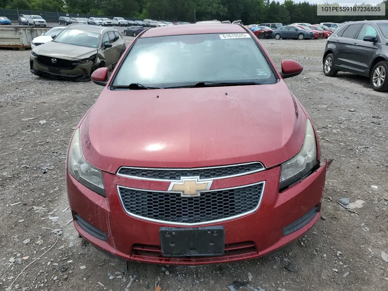 2011 Chevrolet Cruze Lt VIN: 1G1PE5S91B7236555 Lot: 61670525