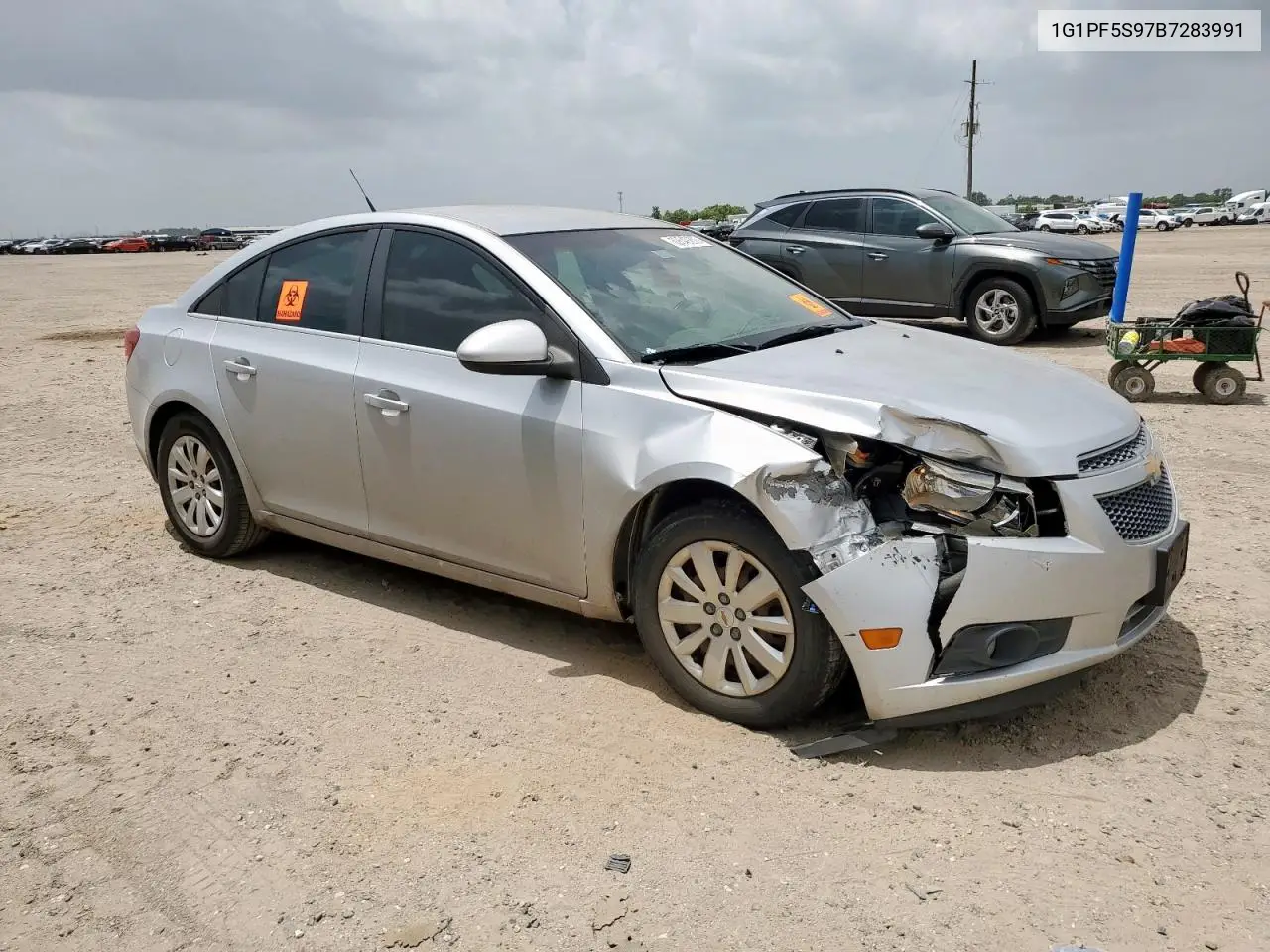 2011 Chevrolet Cruze Lt VIN: 1G1PF5S97B7283991 Lot: 62649205