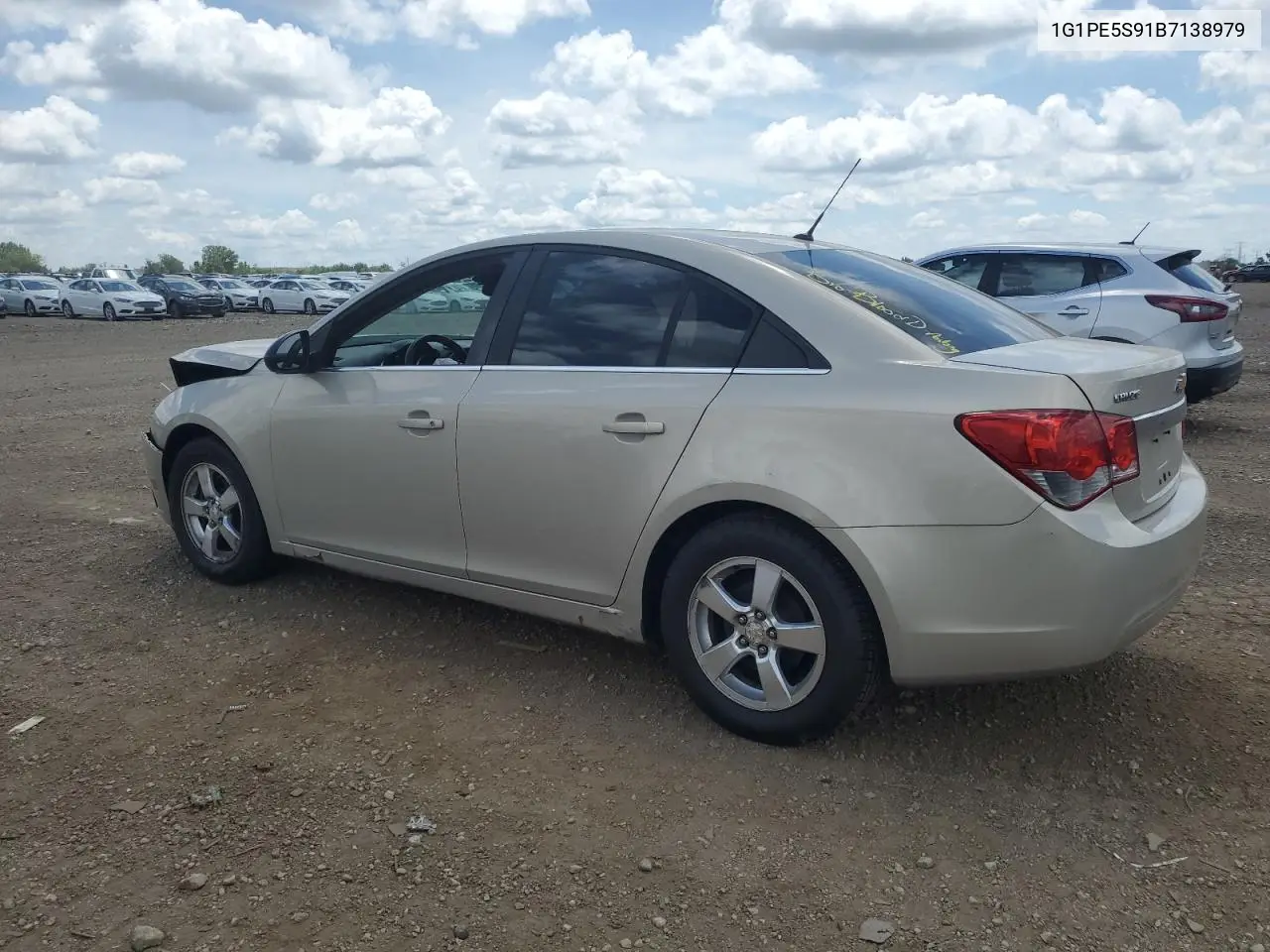 2011 Chevrolet Cruze Lt VIN: 1G1PE5S91B7138979 Lot: 63080785