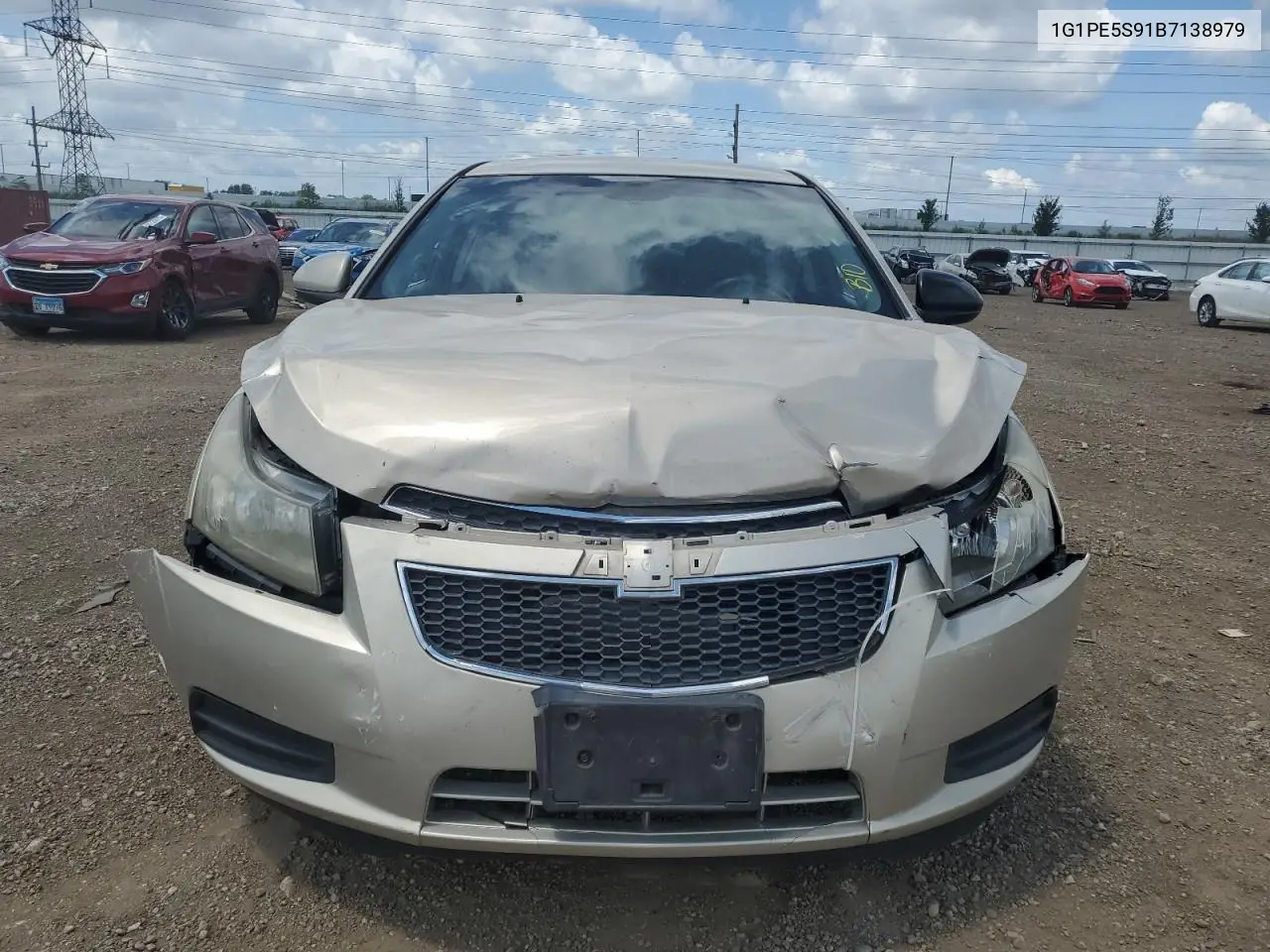 2011 Chevrolet Cruze Lt VIN: 1G1PE5S91B7138979 Lot: 63080785