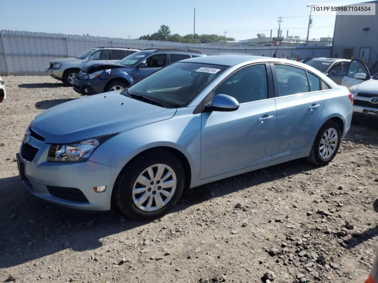 2011 Chevrolet Cruze Lt VIN: 1G1PF5S98B7104504 Lot: 63083215