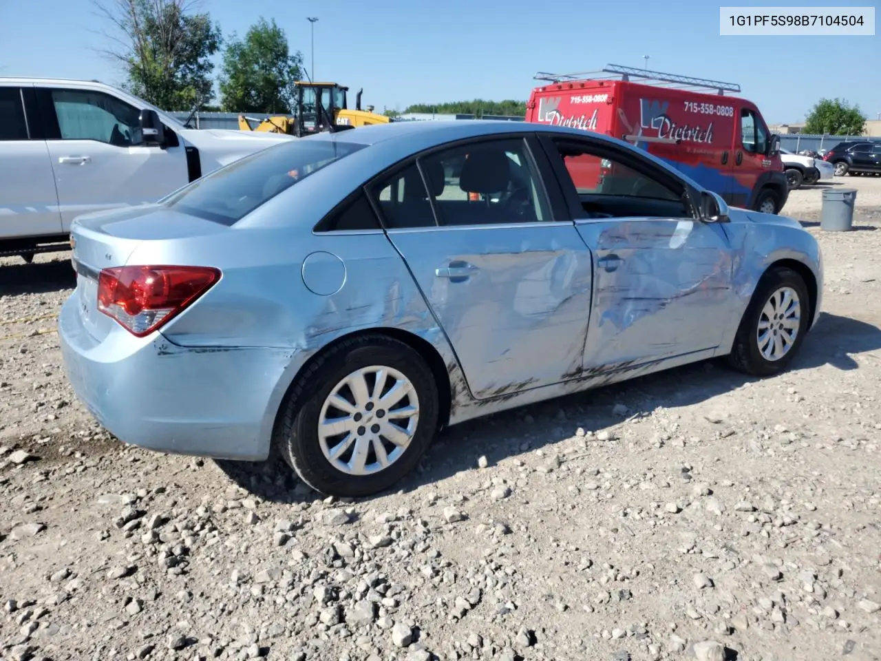 2011 Chevrolet Cruze Lt VIN: 1G1PF5S98B7104504 Lot: 63083215