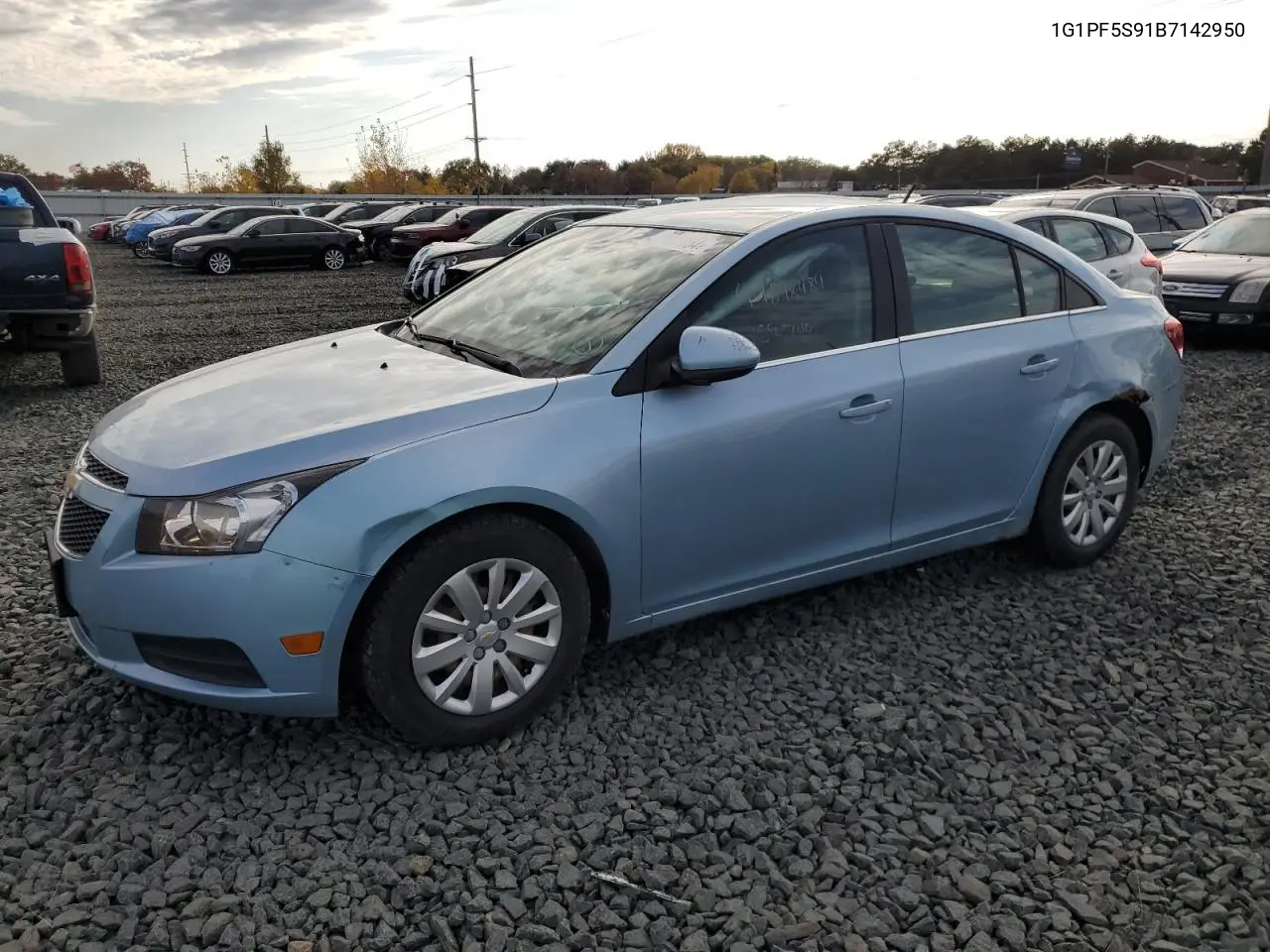 2011 Chevrolet Cruze Lt VIN: 1G1PF5S91B7142950 Lot: 77607954