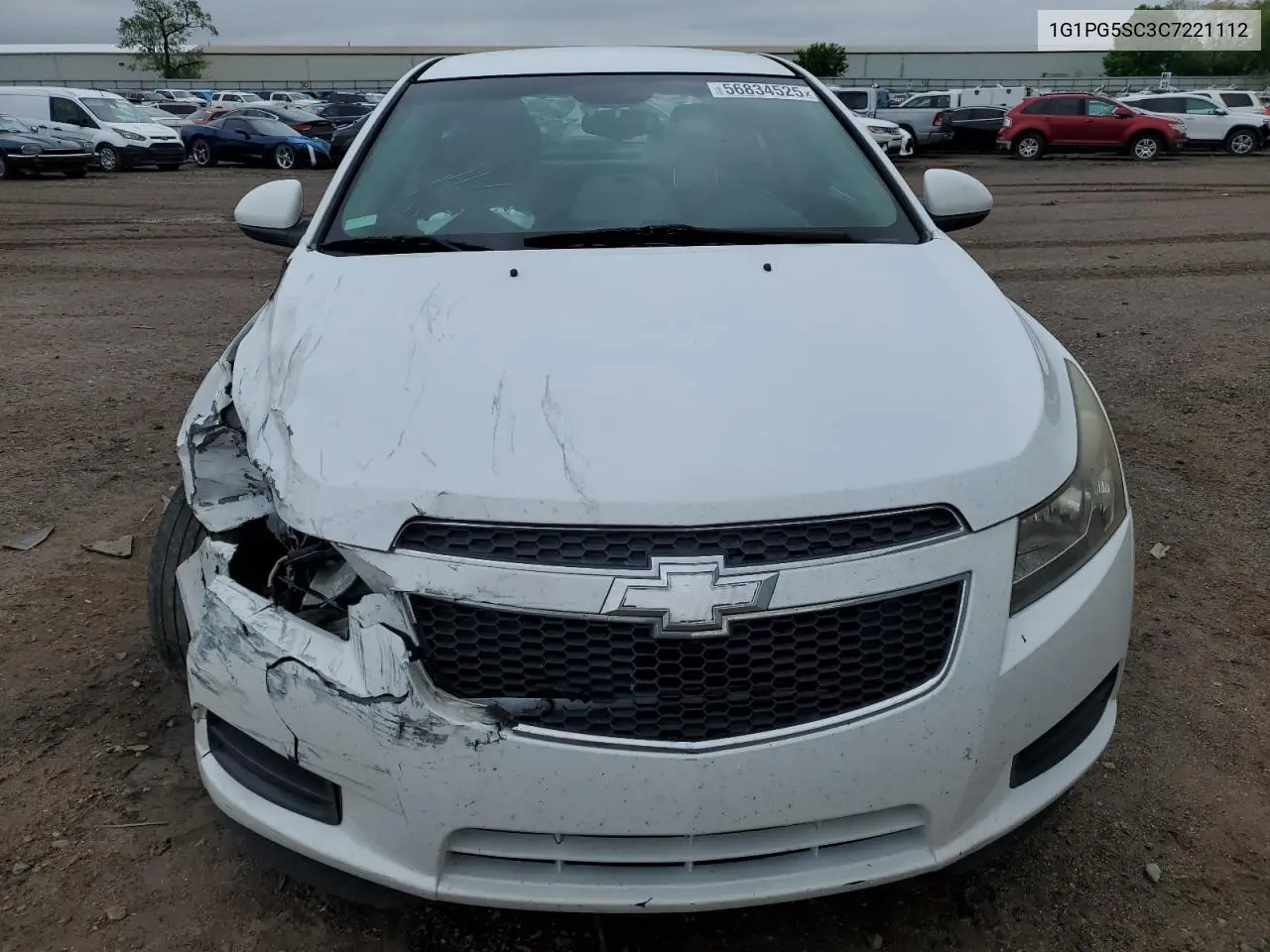 2012 Chevrolet Cruze Lt VIN: 1G1PG5SC3C7221112 Lot: 56834525