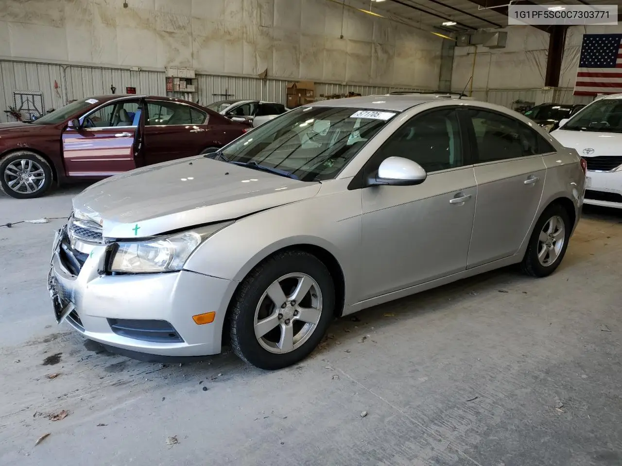 2012 Chevrolet Cruze Lt VIN: 1G1PF5SC0C7303771 Lot: 57170515