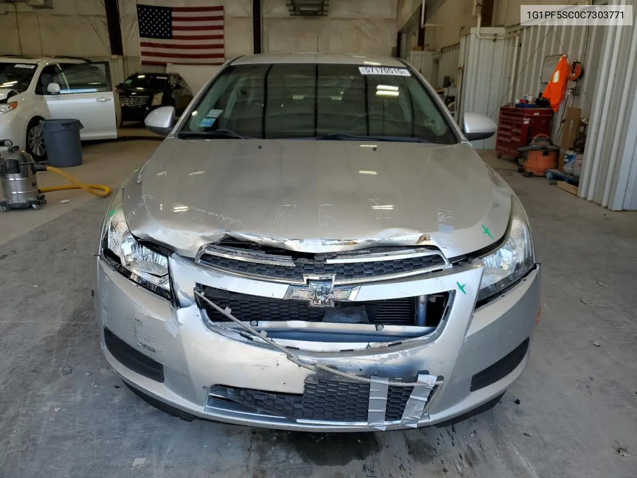 2012 Chevrolet Cruze Lt VIN: 1G1PF5SC0C7303771 Lot: 57170515