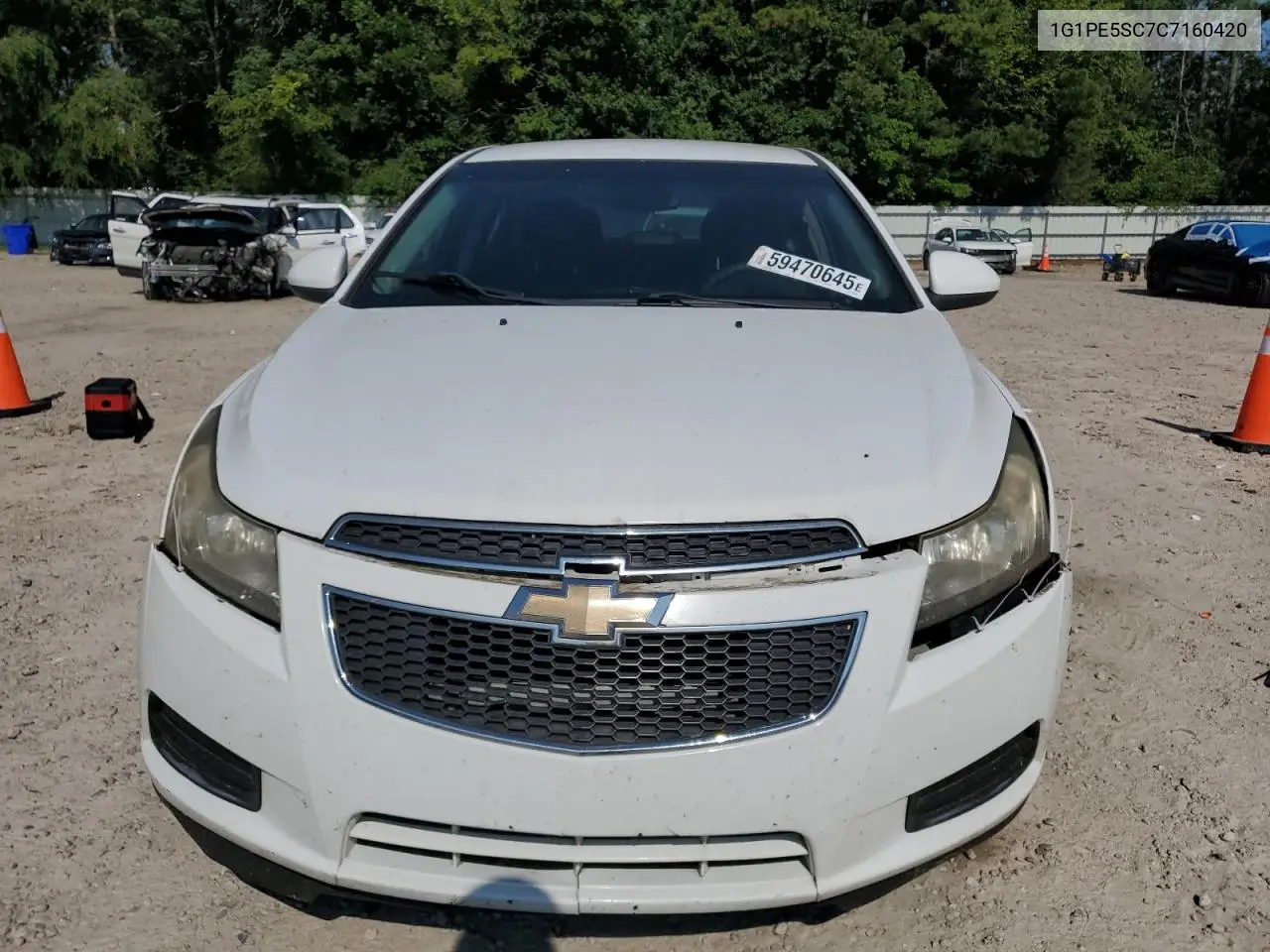 2012 Chevrolet Cruze Lt VIN: 1G1PE5SC7C7160420 Lot: 59470645