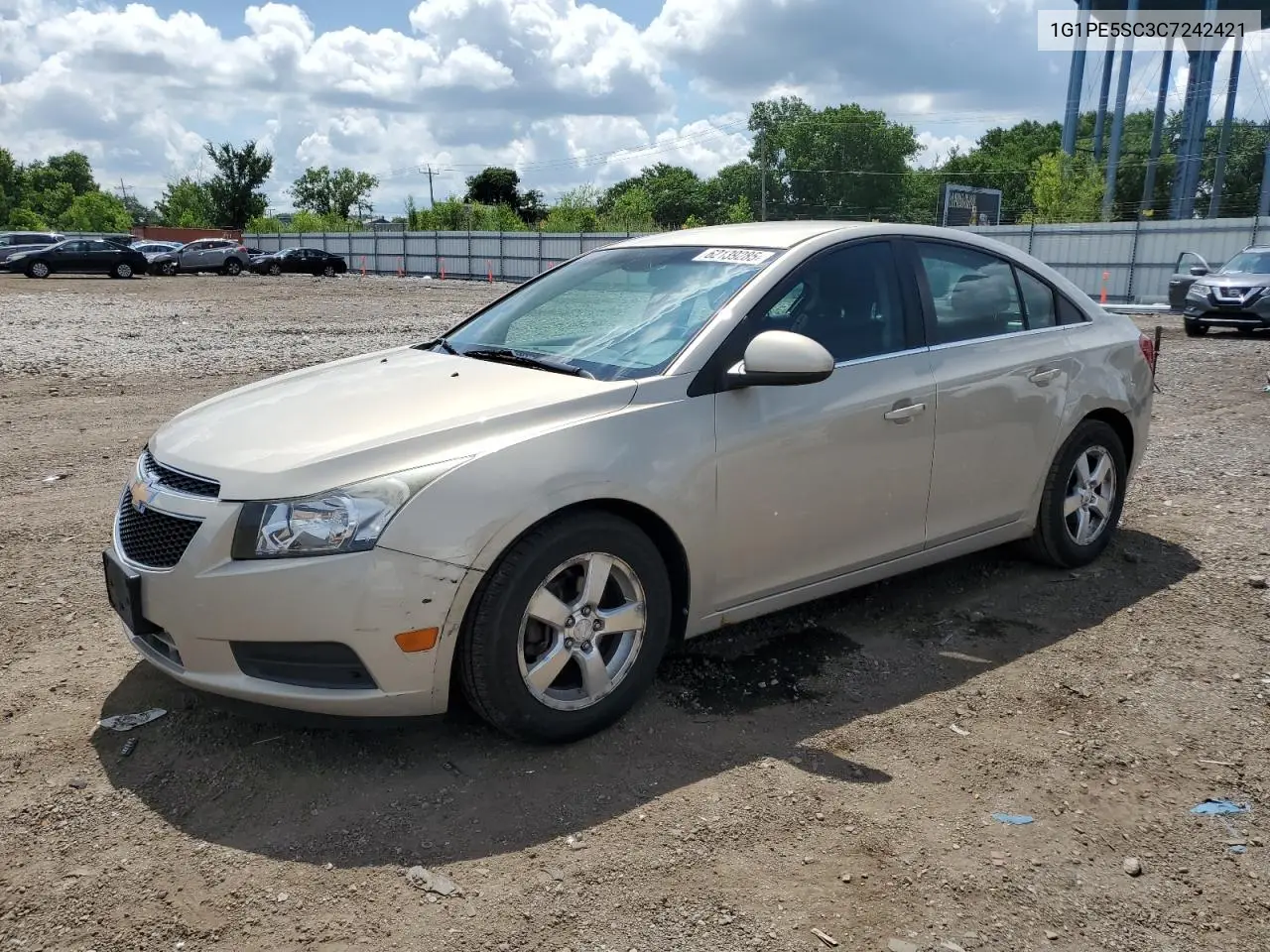 2012 Chevrolet Cruze Lt VIN: 1G1PE5SC3C7242421 Lot: 62139285