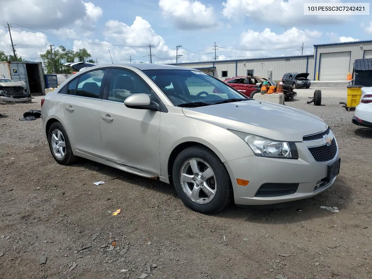 2012 Chevrolet Cruze Lt VIN: 1G1PE5SC3C7242421 Lot: 62139285