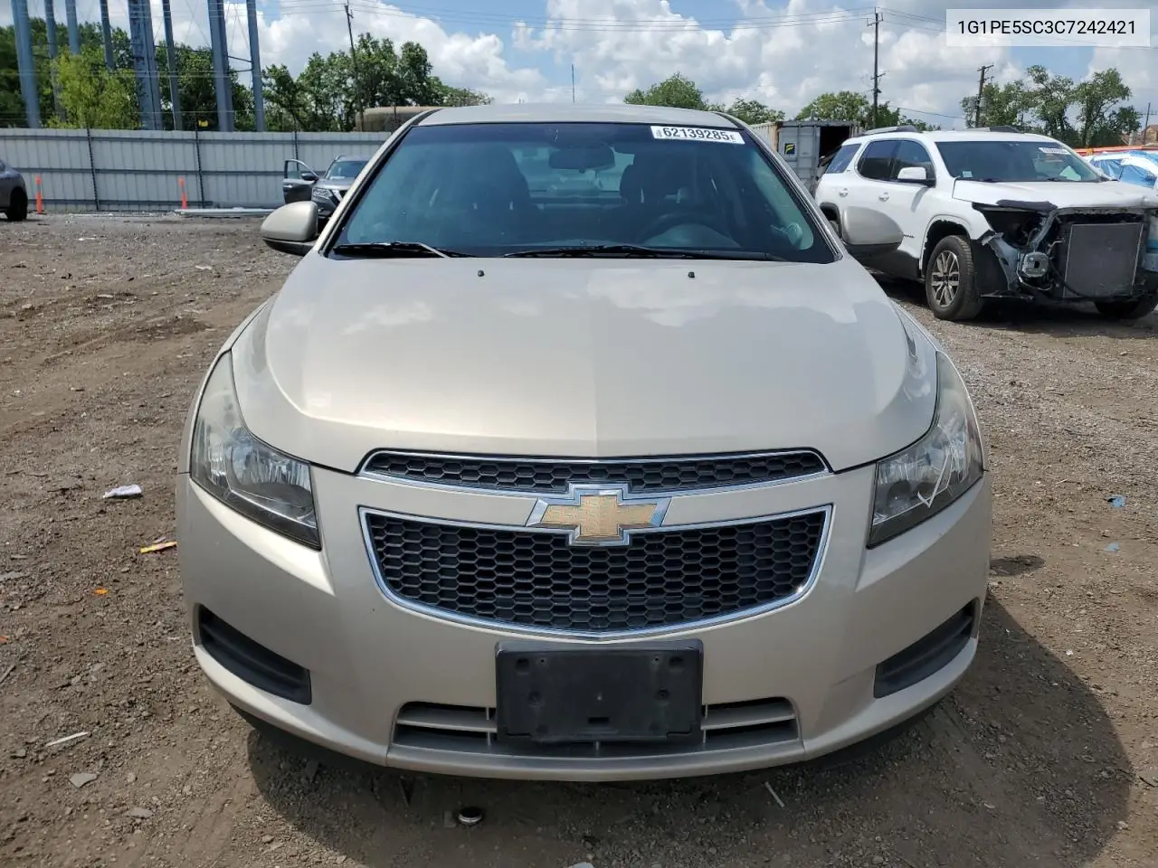 2012 Chevrolet Cruze Lt VIN: 1G1PE5SC3C7242421 Lot: 62139285