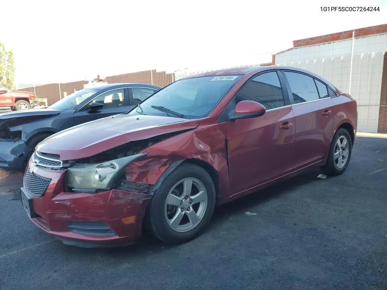 2012 Chevrolet Cruze Lt VIN: 1G1PF5SC0C7264244 Lot: 62961995