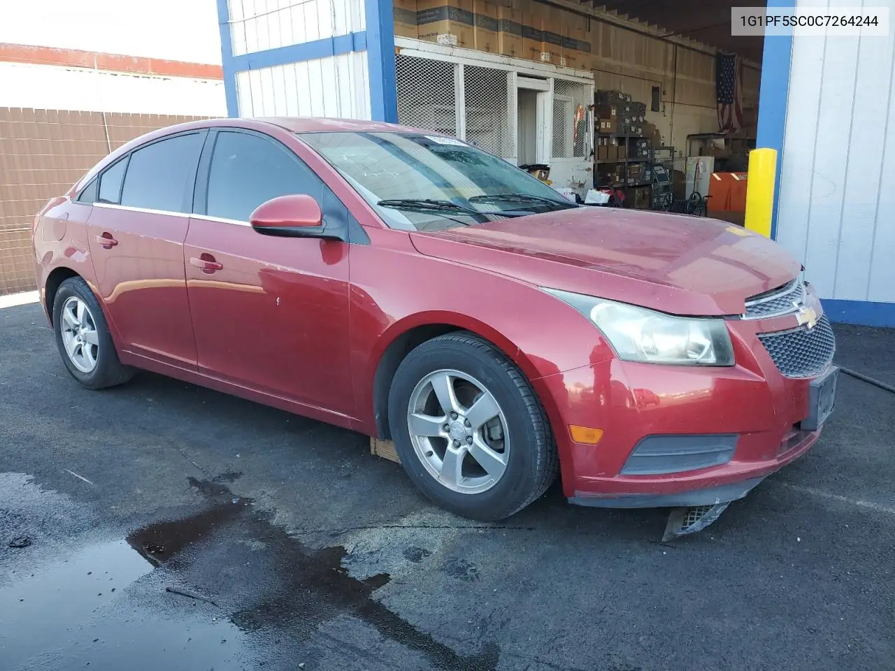 2012 Chevrolet Cruze Lt VIN: 1G1PF5SC0C7264244 Lot: 62961995