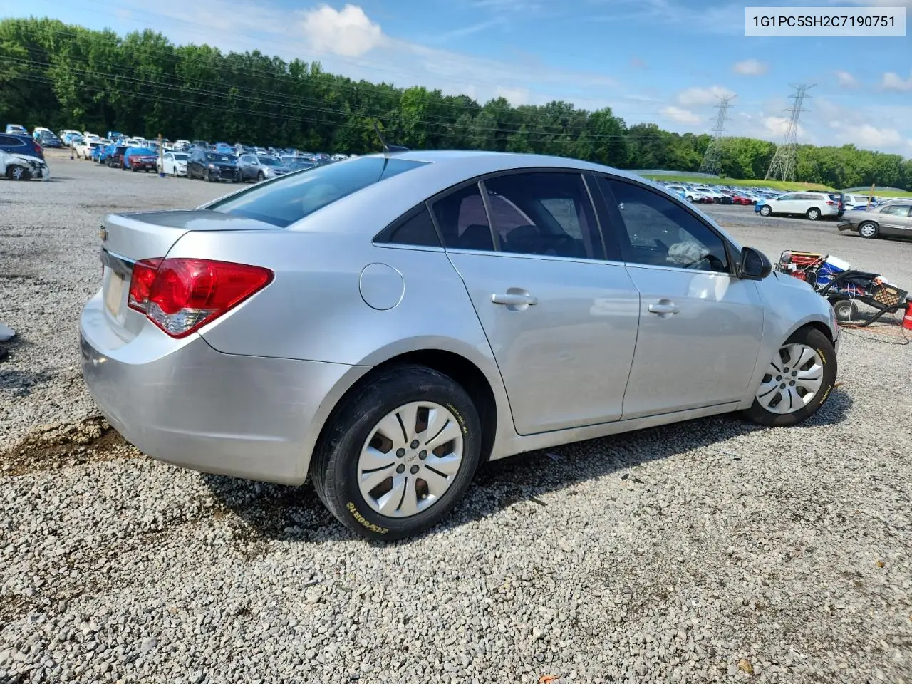 2012 Chevrolet Cruze Ls VIN: 1G1PC5SH2C7190751 Lot: 63066825