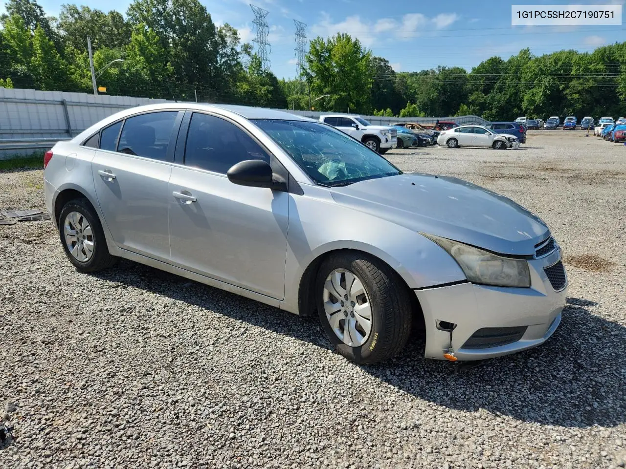 2012 Chevrolet Cruze Ls VIN: 1G1PC5SH2C7190751 Lot: 63066825