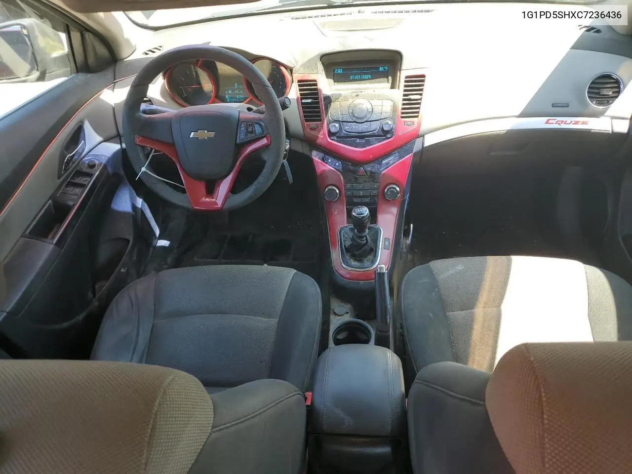 2012 Chevrolet Cruze Ls VIN: 1G1PD5SHXC7236436 Lot: 63350075