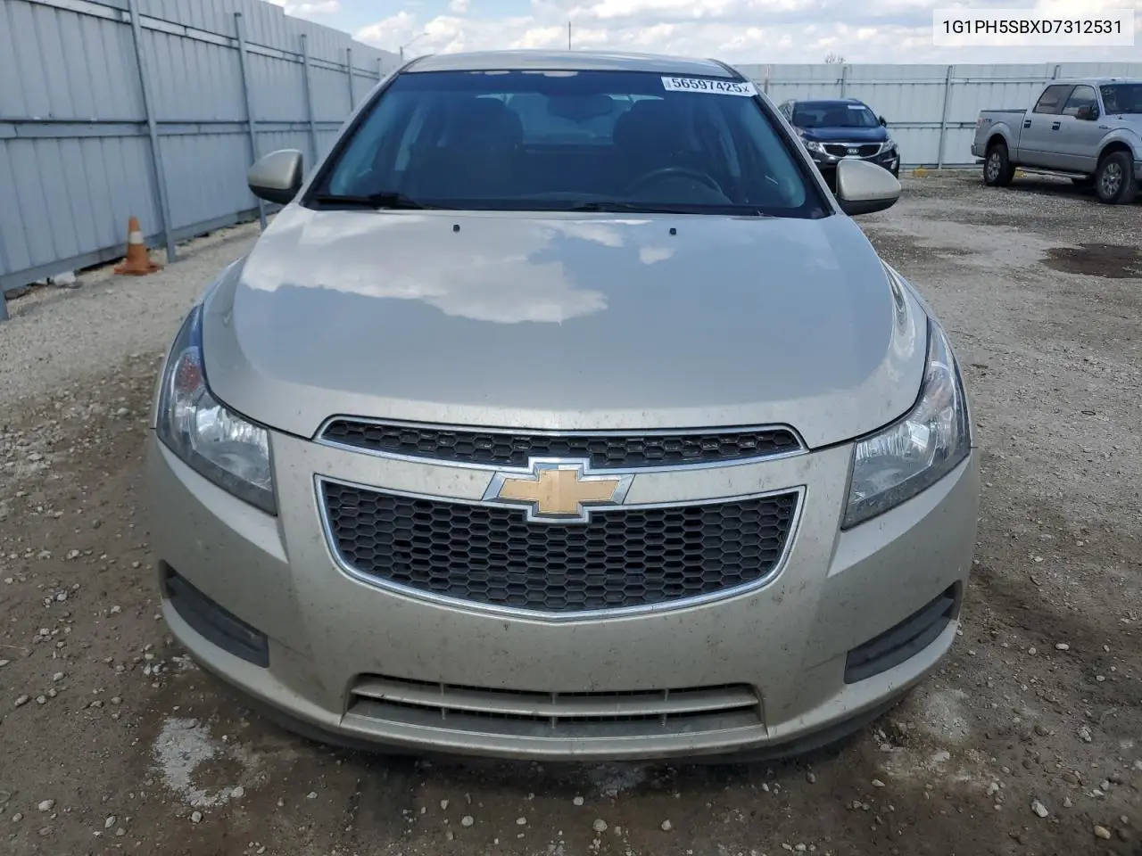 2013 Chevrolet Cruze Eco VIN: 1G1PH5SBXD7312531 Lot: 56597425
