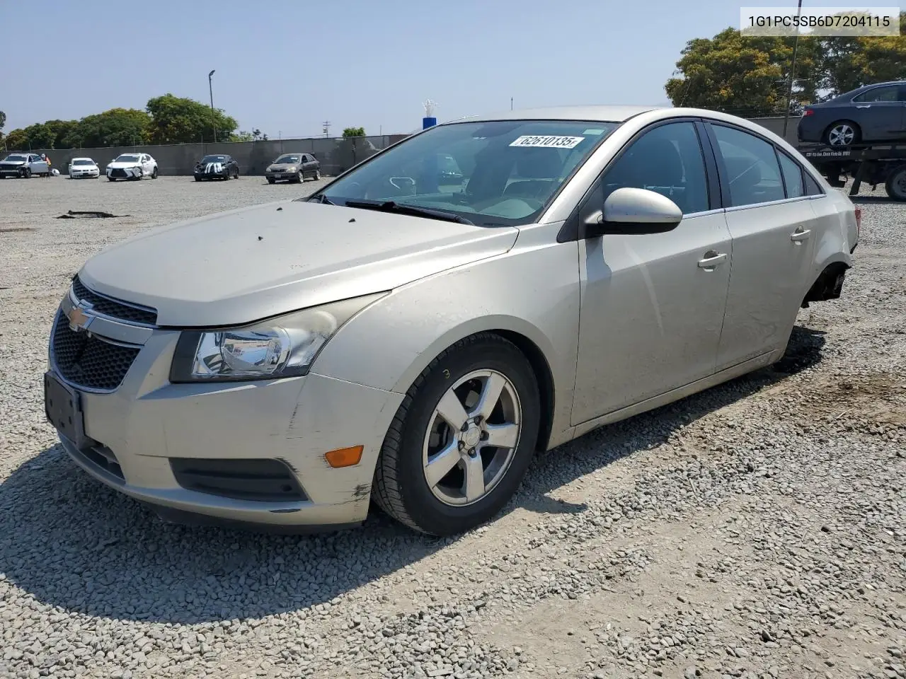 2013 Chevrolet Cruze Lt VIN: 1G1PC5SB6D7204115 Lot: 62610135