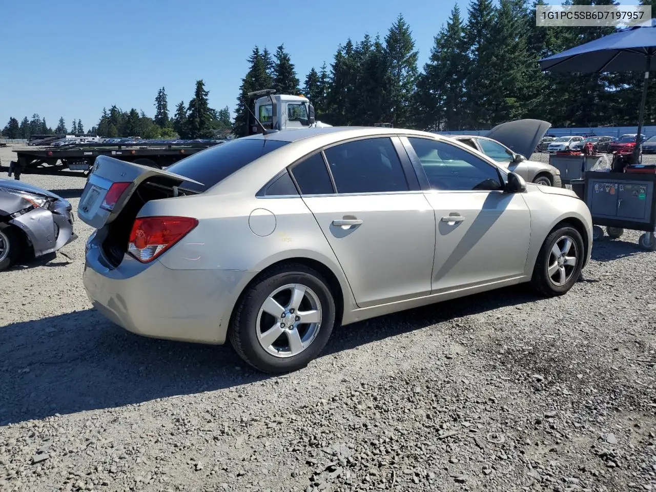 2013 Chevrolet Cruze Lt VIN: 1G1PC5SB6D7197957 Lot: 62803505