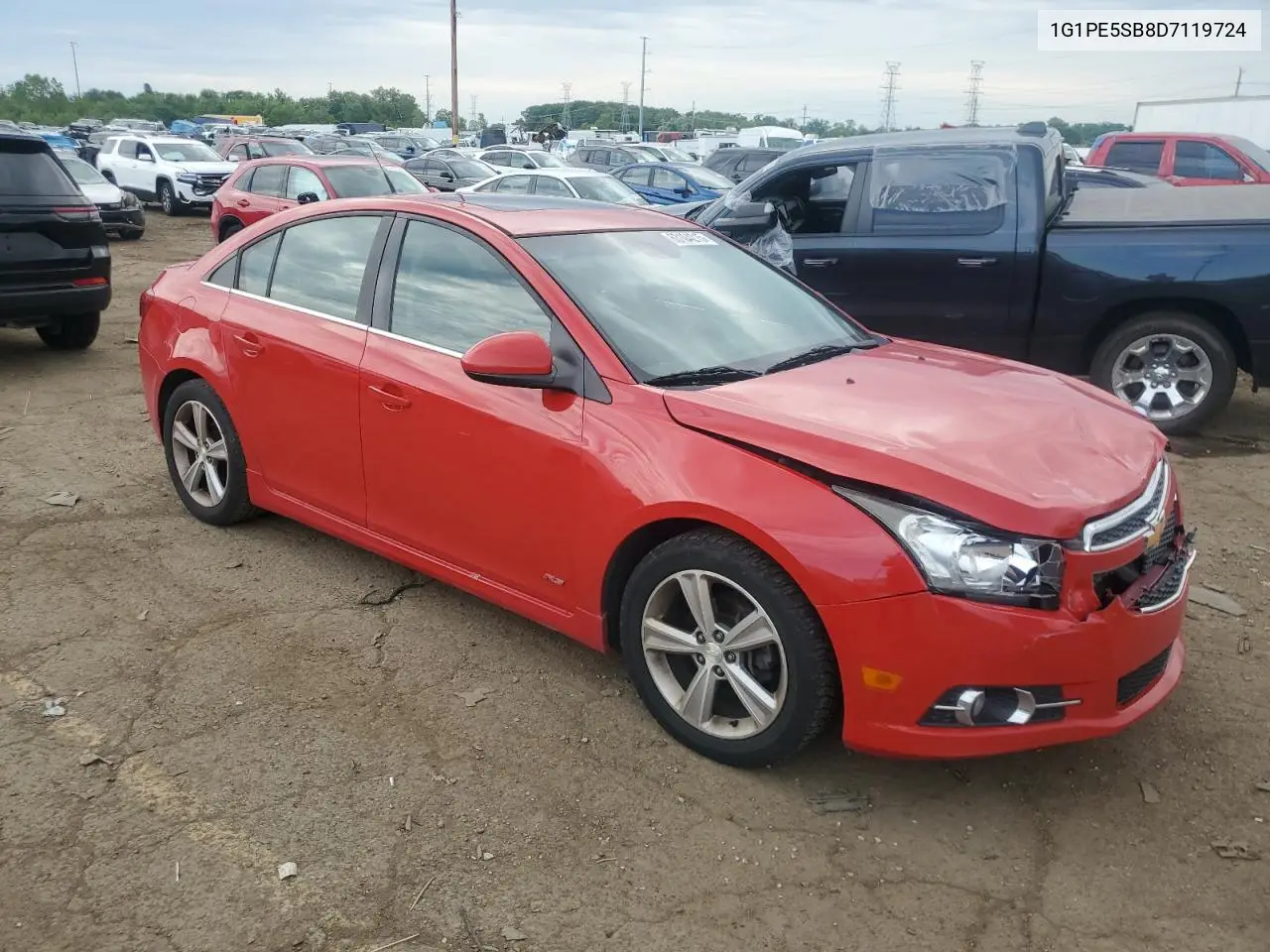 2013 Chevrolet Cruze Lt VIN: 1G1PE5SB8D7119724 Lot: 63104215