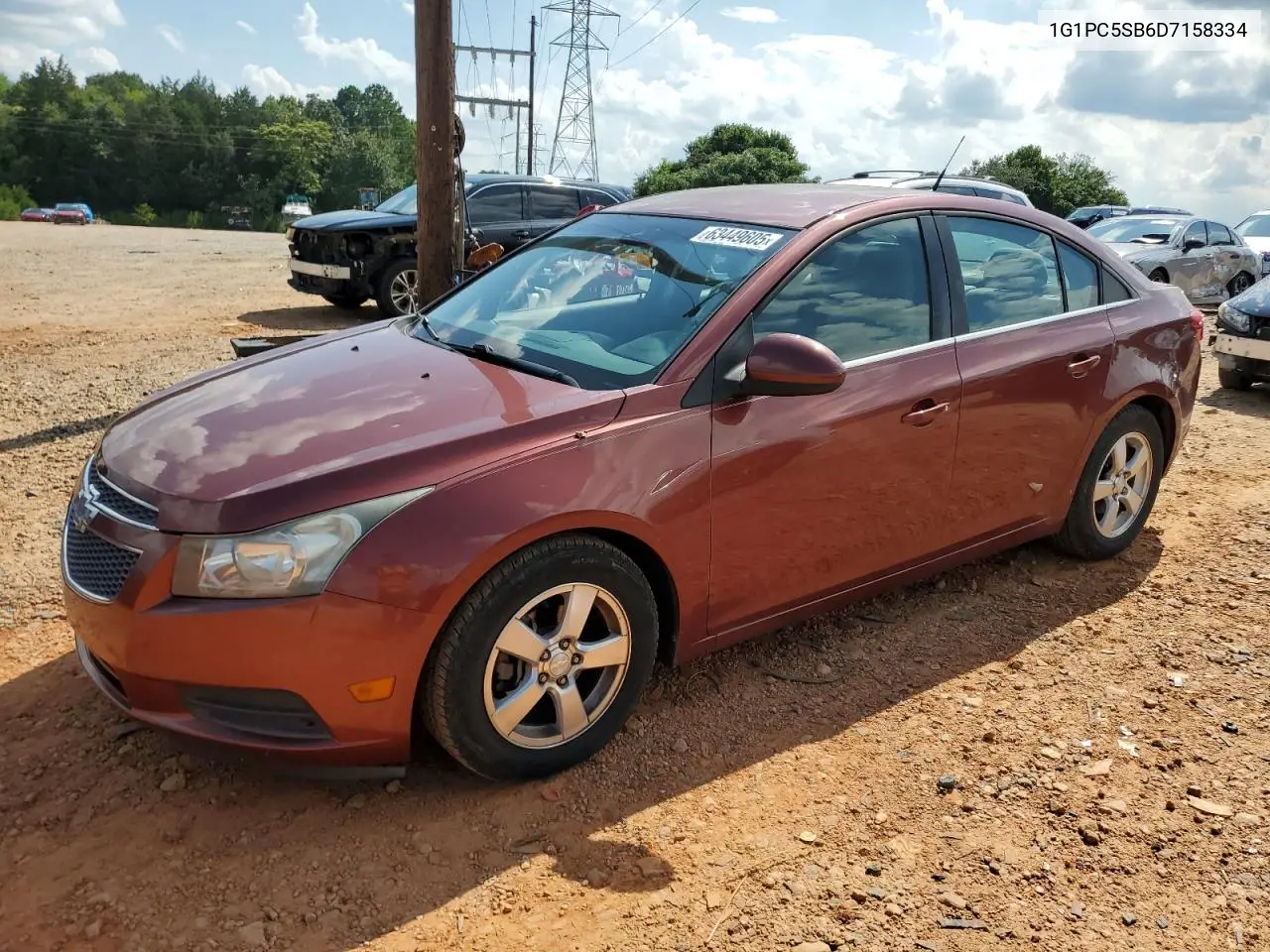 2013 Chevrolet Cruze Lt VIN: 1G1PC5SB6D7158334 Lot: 63449605