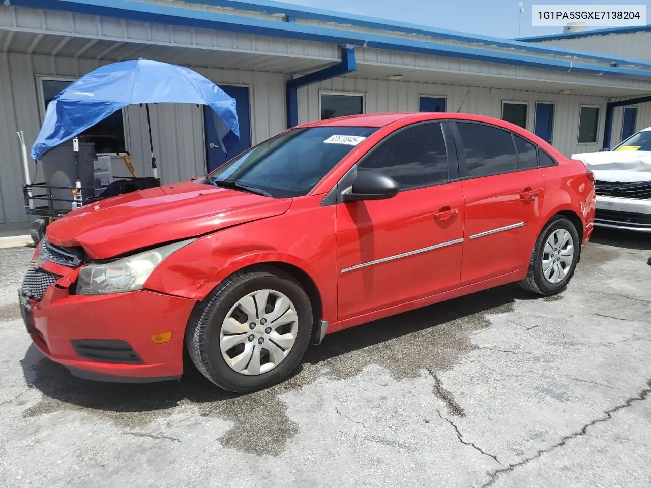 2014 Chevrolet Cruze Ls VIN: 1G1PA5SGXE7138204 Lot: 62870845