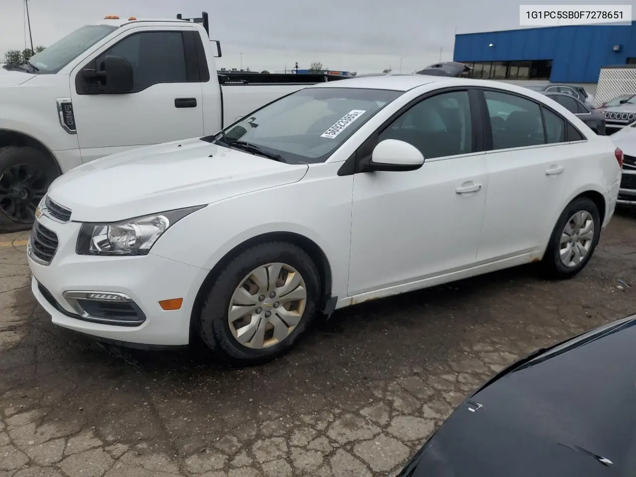 2015 Chevrolet Cruze Lt VIN: 1G1PC5SB0F7278651 Lot: 56923385