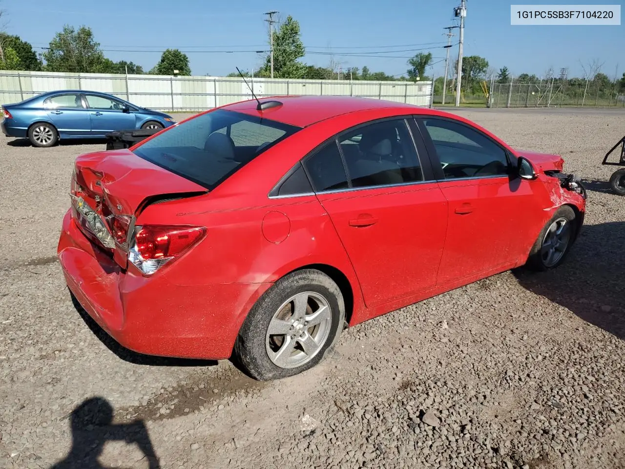 2015 Chevrolet Cruze Lt VIN: 1G1PC5SB3F7104220 Lot: 62870625