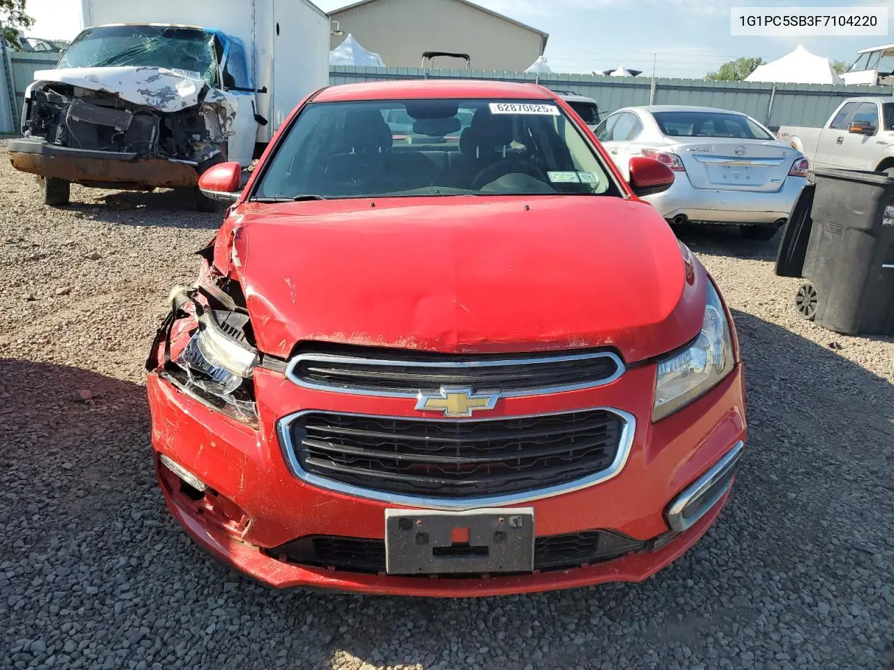 2015 Chevrolet Cruze Lt VIN: 1G1PC5SB3F7104220 Lot: 62870625
