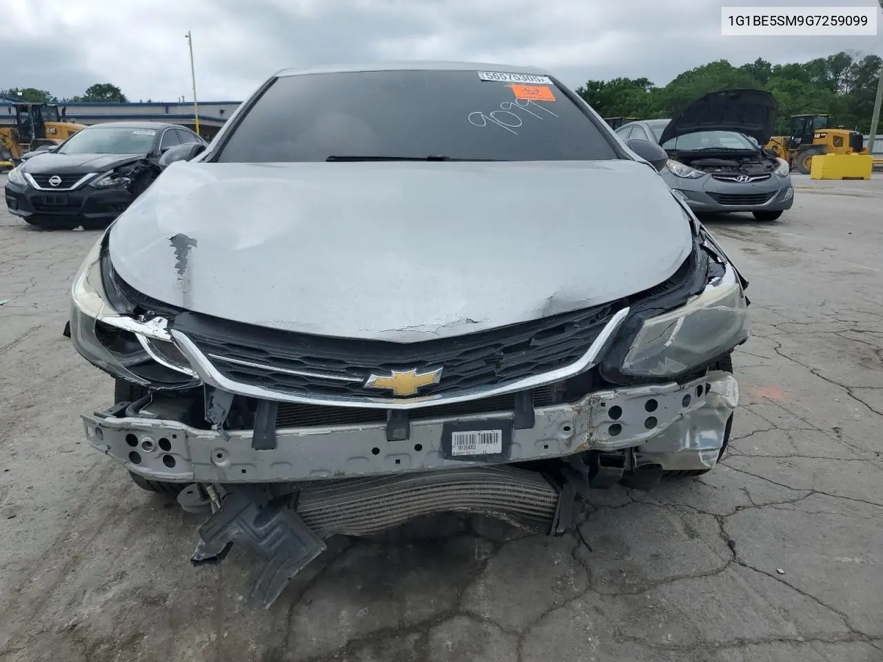 2016 Chevrolet Cruze Lt VIN: 1G1BE5SM9G7259099 Lot: 56575305