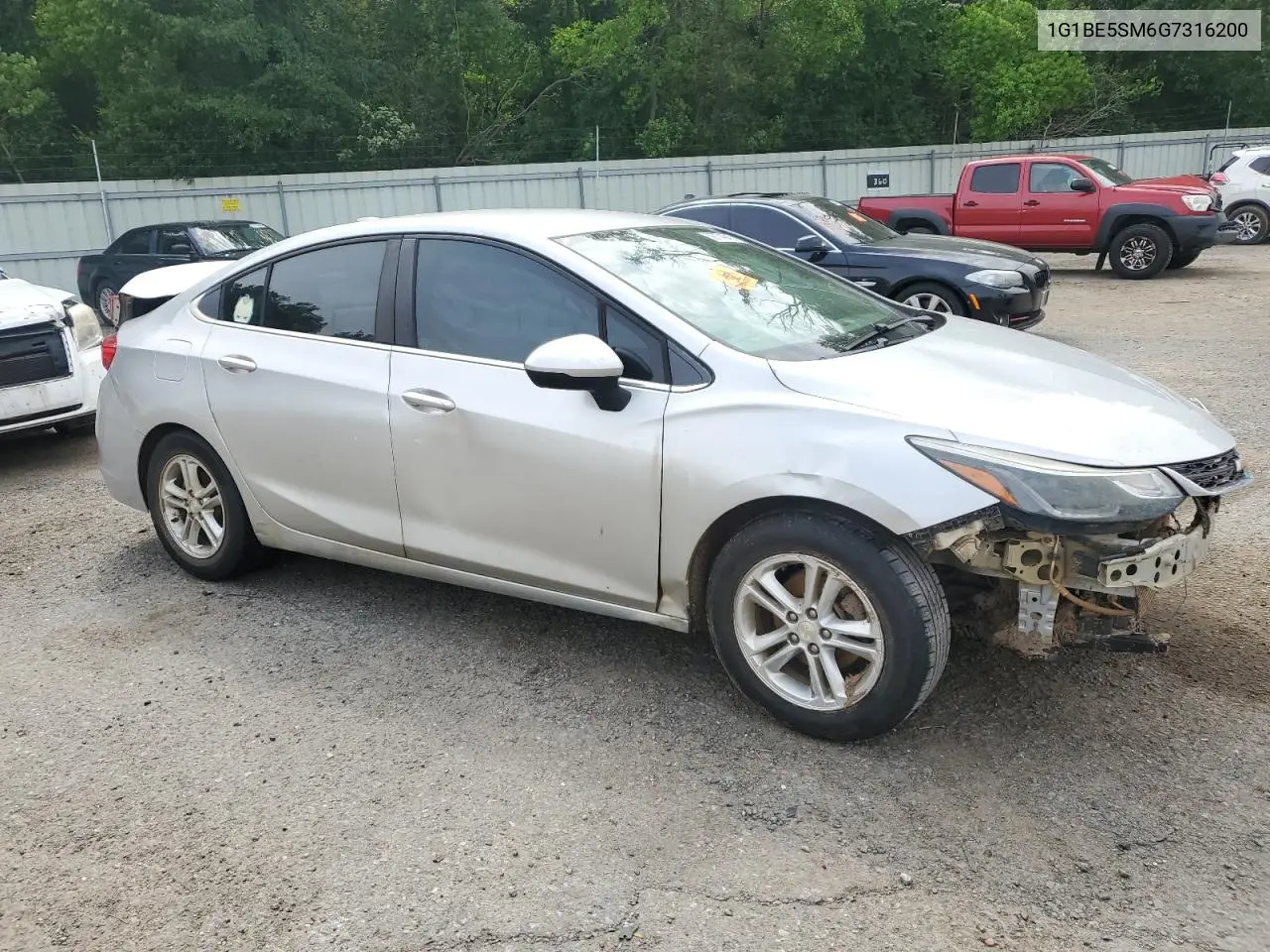 2016 Chevrolet Cruze Lt VIN: 1G1BE5SM6G7316200 Lot: 56704945