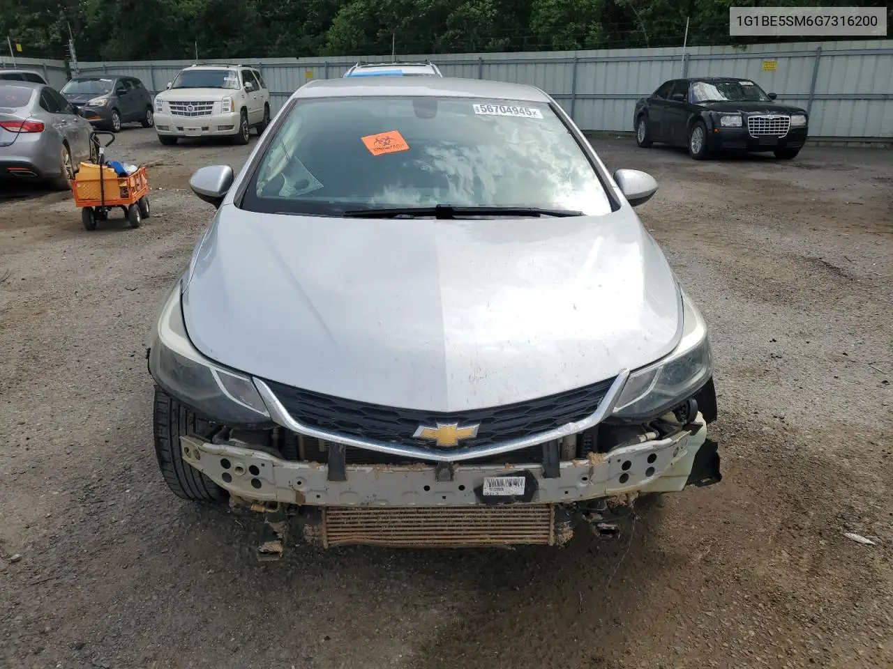 2016 Chevrolet Cruze Lt VIN: 1G1BE5SM6G7316200 Lot: 56704945