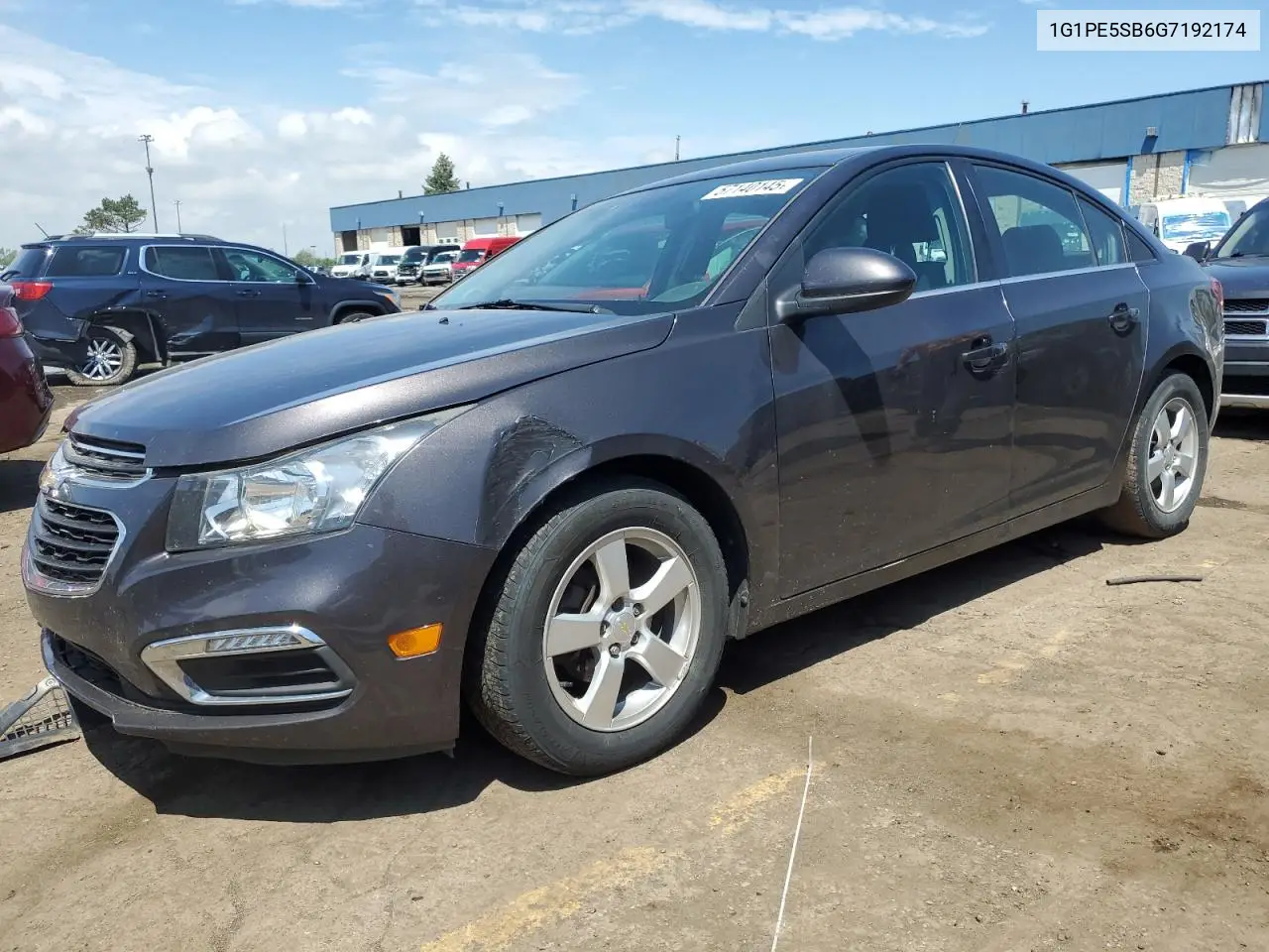 2016 Chevrolet Cruze Limited Lt VIN: 1G1PE5SB6G7192174 Lot: 57140145