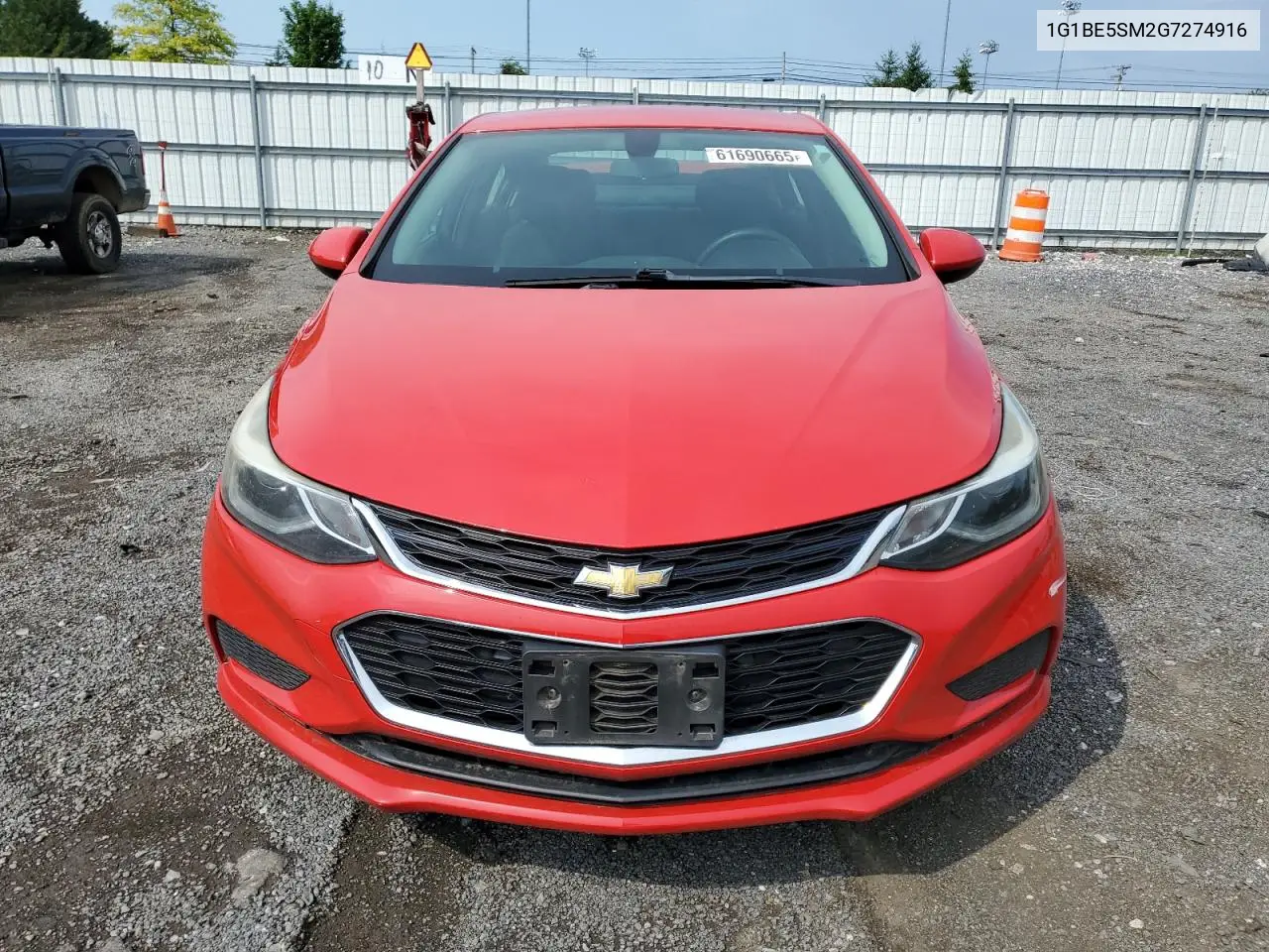 2016 Chevrolet Cruze Lt VIN: 1G1BE5SM2G7274916 Lot: 61690665