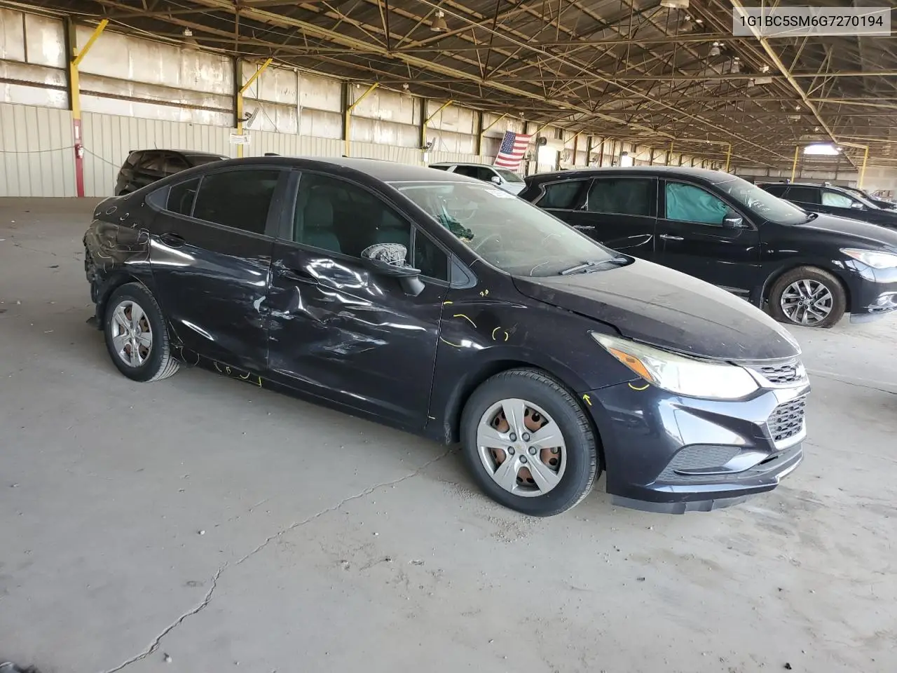 2016 Chevrolet Cruze Ls VIN: 1G1BC5SM6G7270194 Lot: 62991095