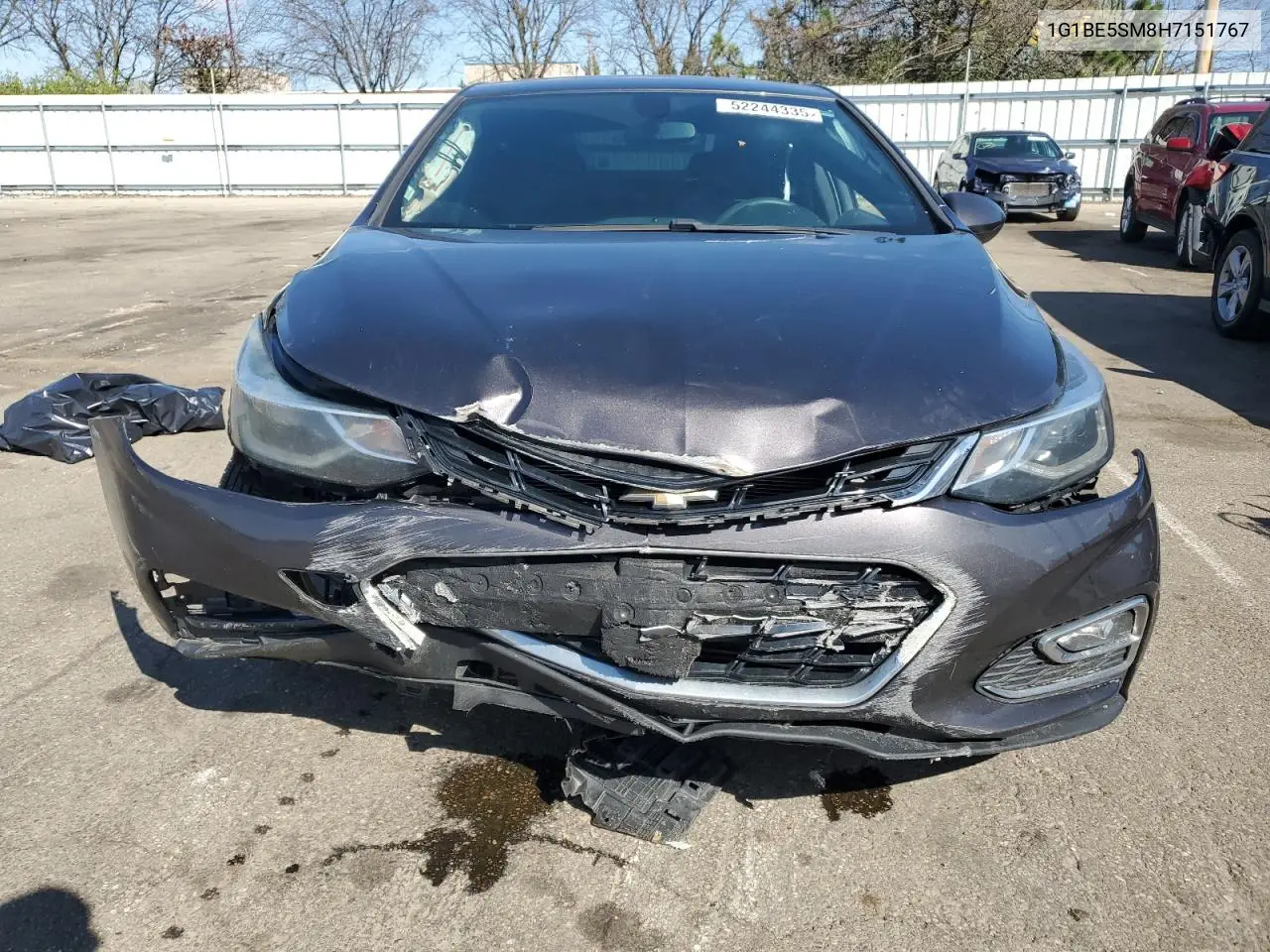 2017 Chevrolet Cruze Lt VIN: 1G1BE5SM8H7151767 Lot: 52244335