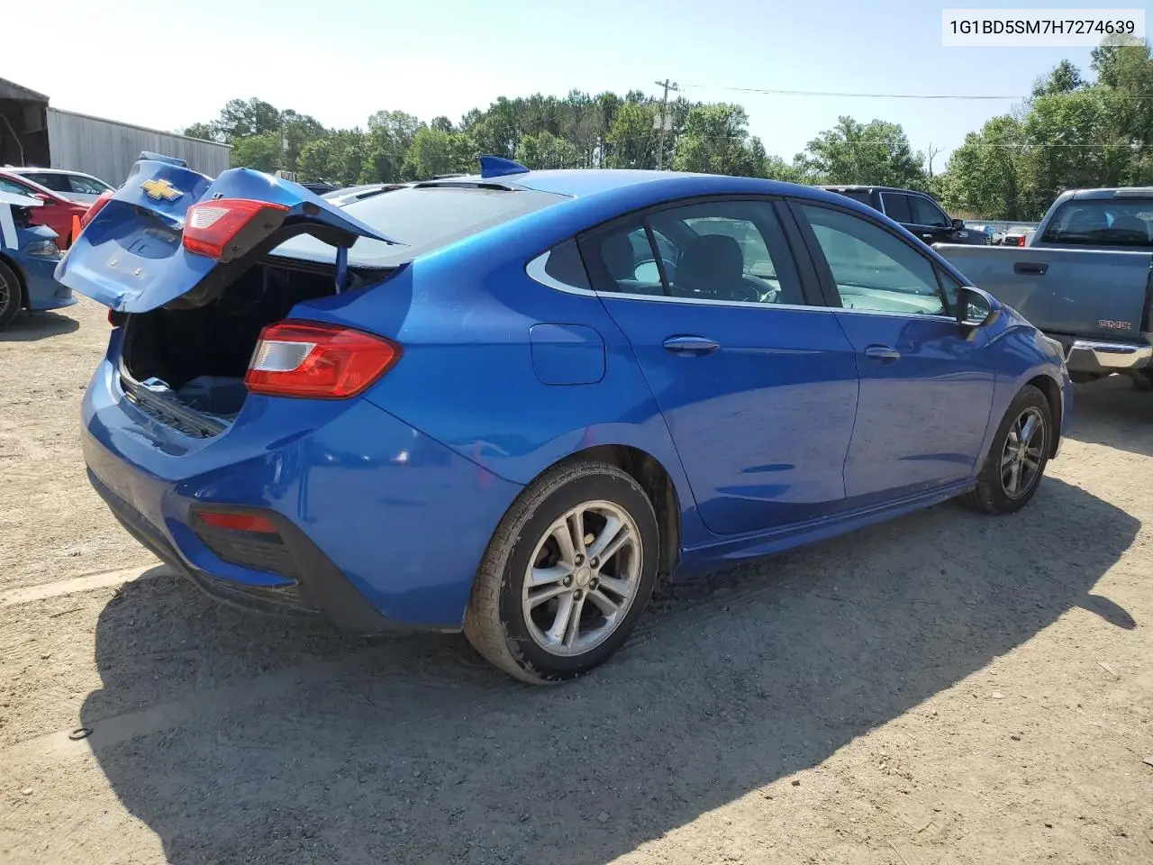 2017 Chevrolet Cruze Lt VIN: 1G1BD5SM7H7274639 Lot: 56034675