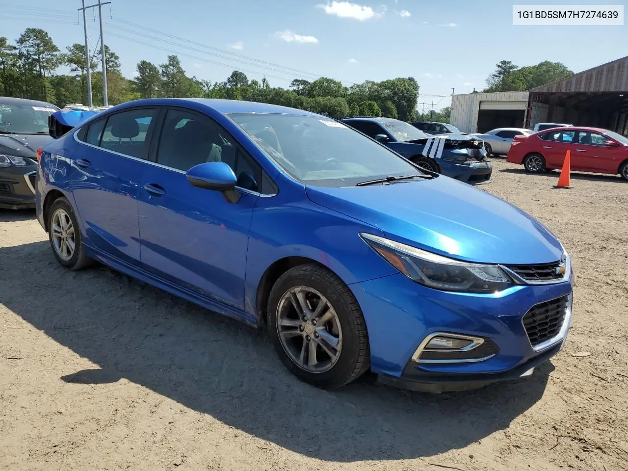 2017 Chevrolet Cruze Lt VIN: 1G1BD5SM7H7274639 Lot: 56034675
