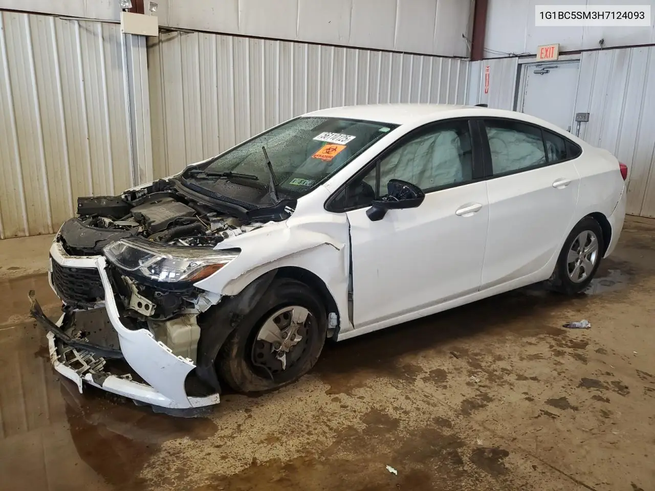 2017 Chevrolet Cruze Ls VIN: 1G1BC5SM3H7124093 Lot: 56110125