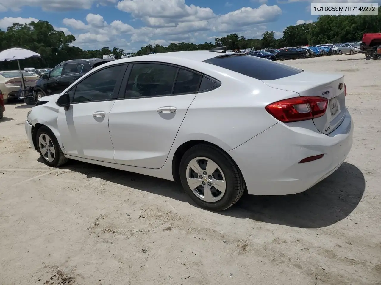 2017 Chevrolet Cruze Ls VIN: 1G1BC5SM7H7149272 Lot: 57083995