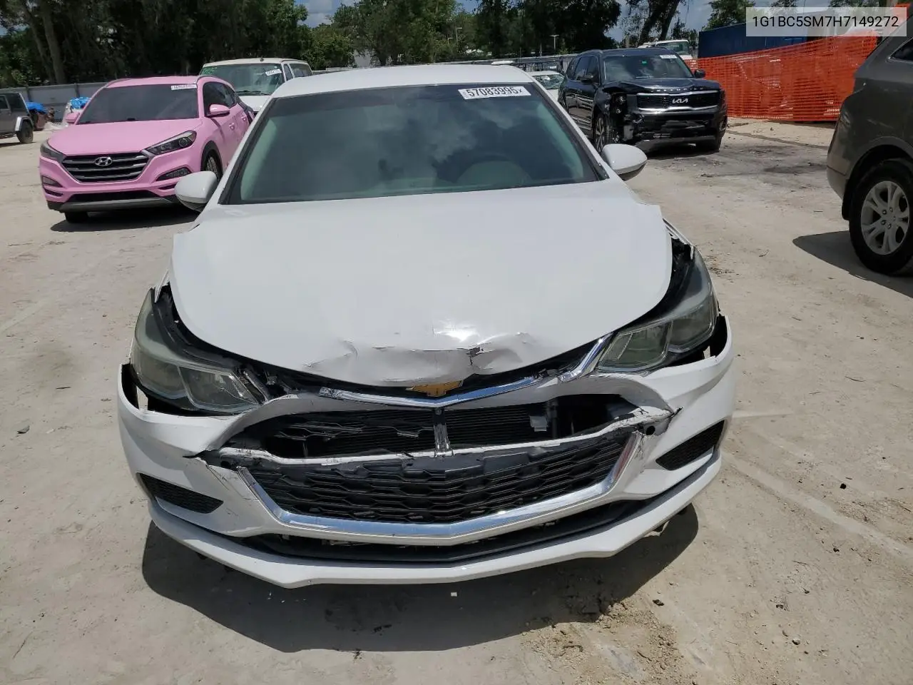 2017 Chevrolet Cruze Ls VIN: 1G1BC5SM7H7149272 Lot: 57083995