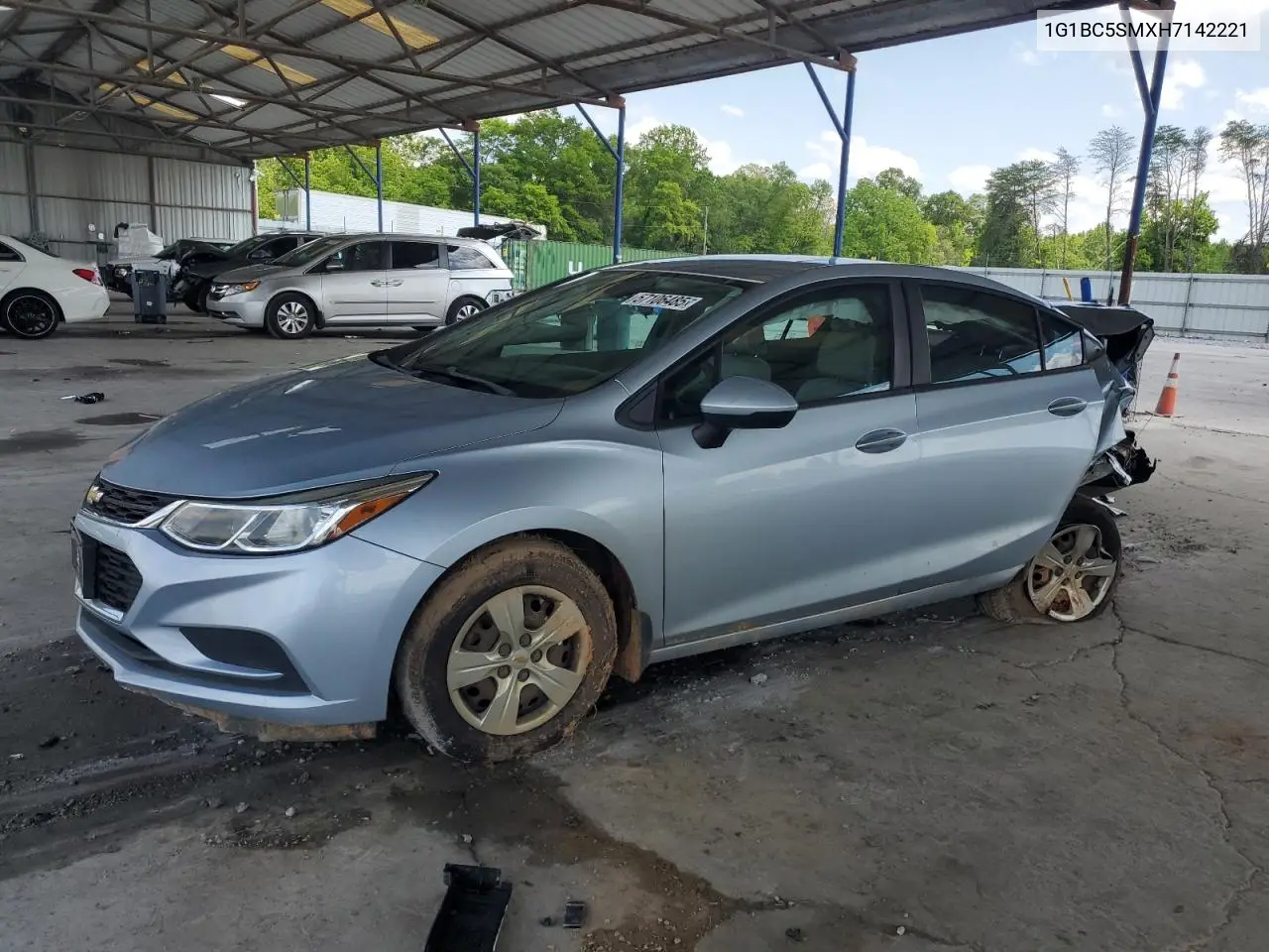 2017 Chevrolet Cruze Ls VIN: 1G1BC5SMXH7142221 Lot: 57106485