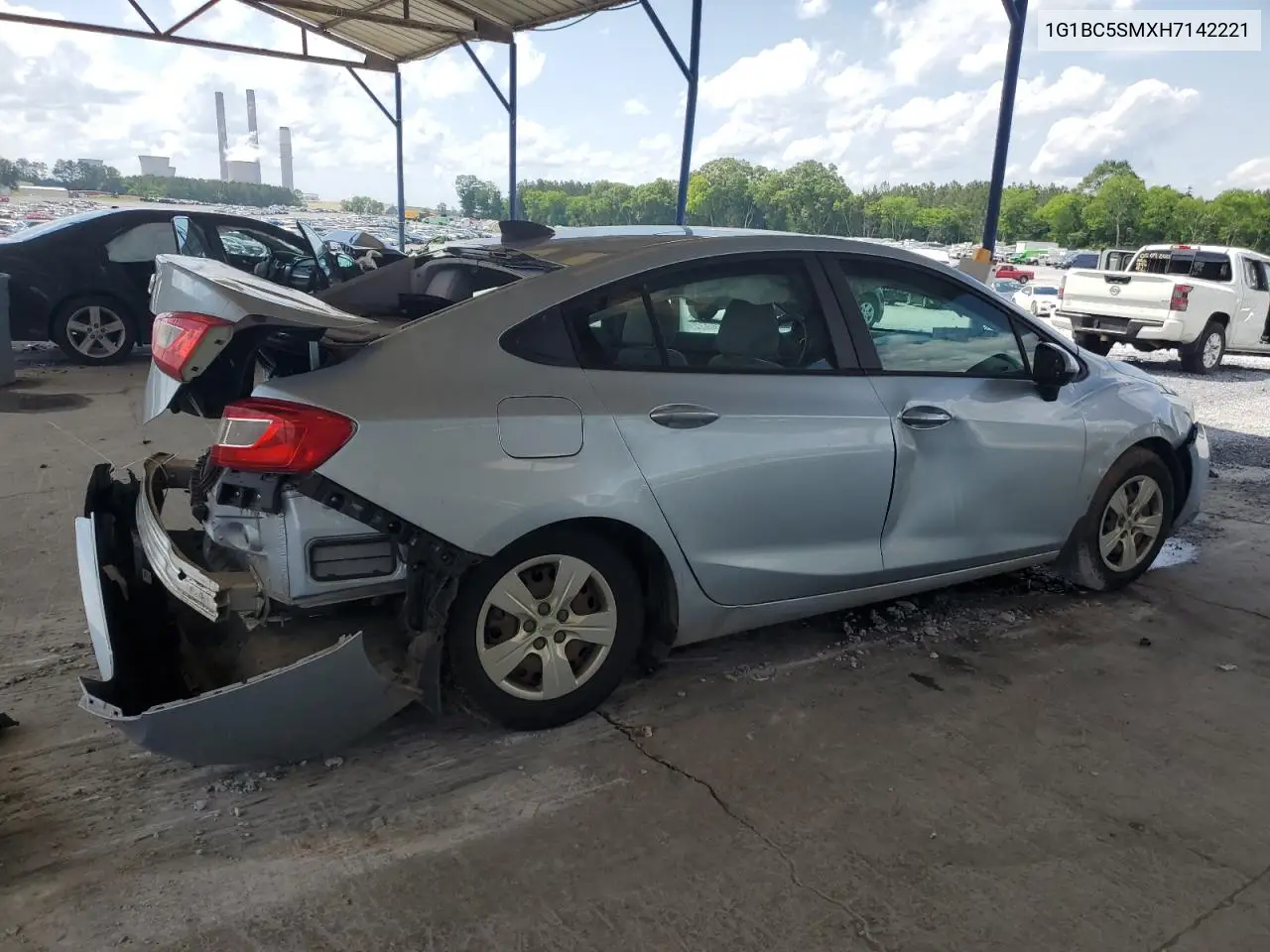 2017 Chevrolet Cruze Ls VIN: 1G1BC5SMXH7142221 Lot: 57106485
