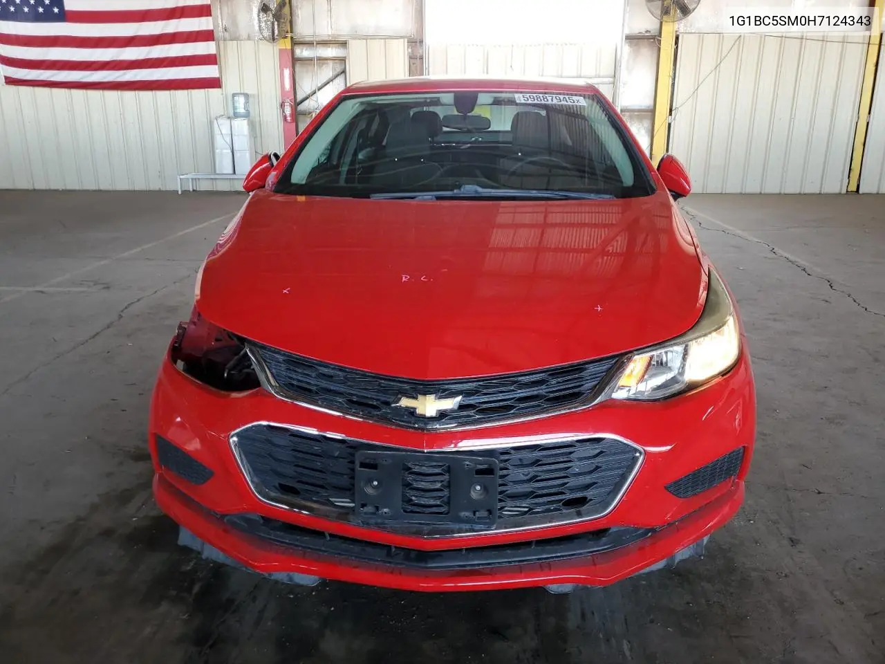 2017 Chevrolet Cruze Ls VIN: 1G1BC5SM0H7124343 Lot: 59887945